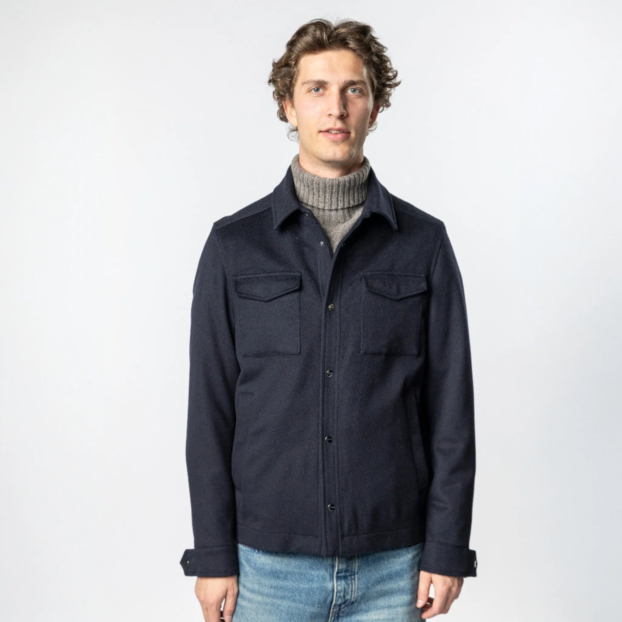 Herno Shirt Shacket Cashmere