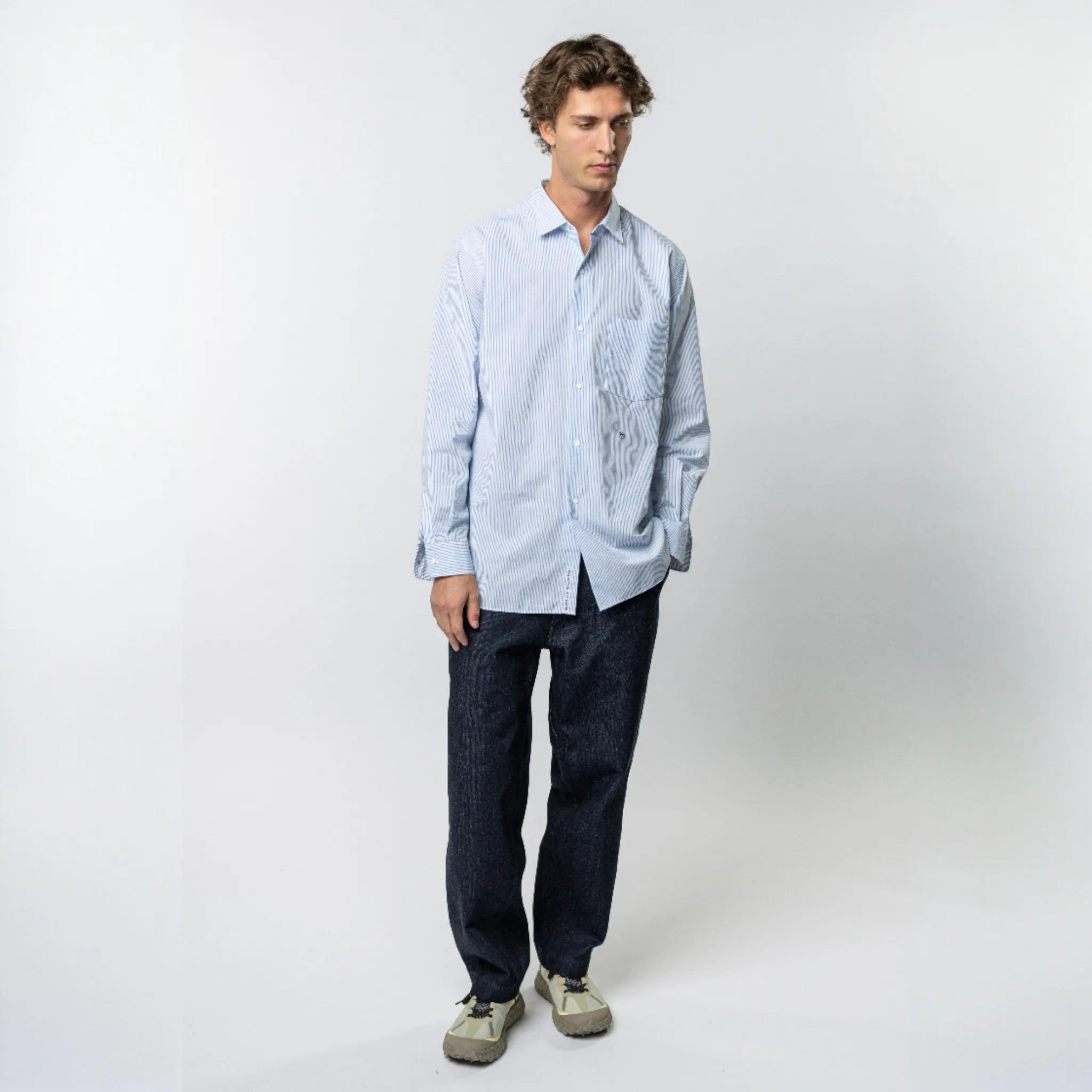 Regular Collar Stripe Shirt