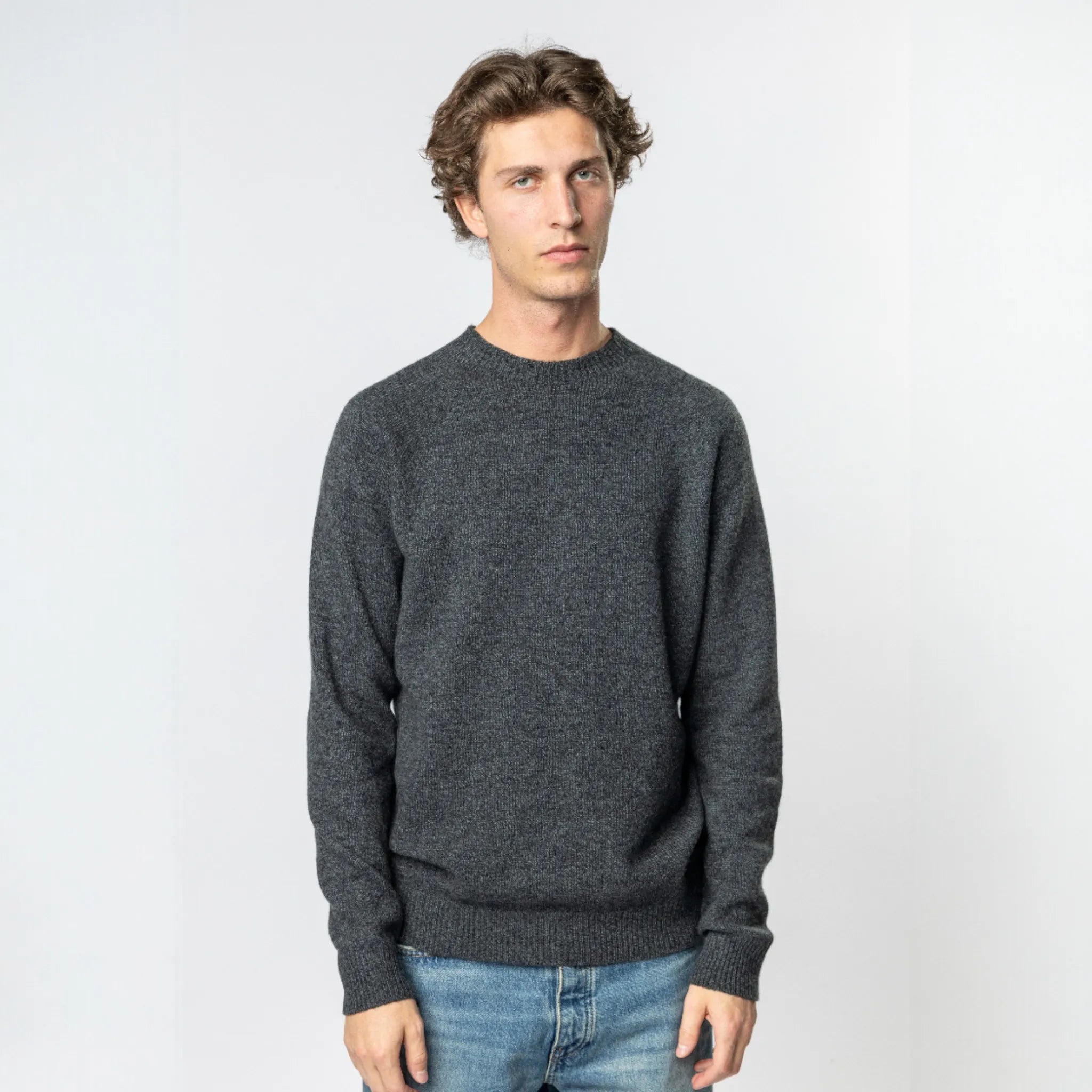 Sunspel Lambswool Crew Neck Jumper