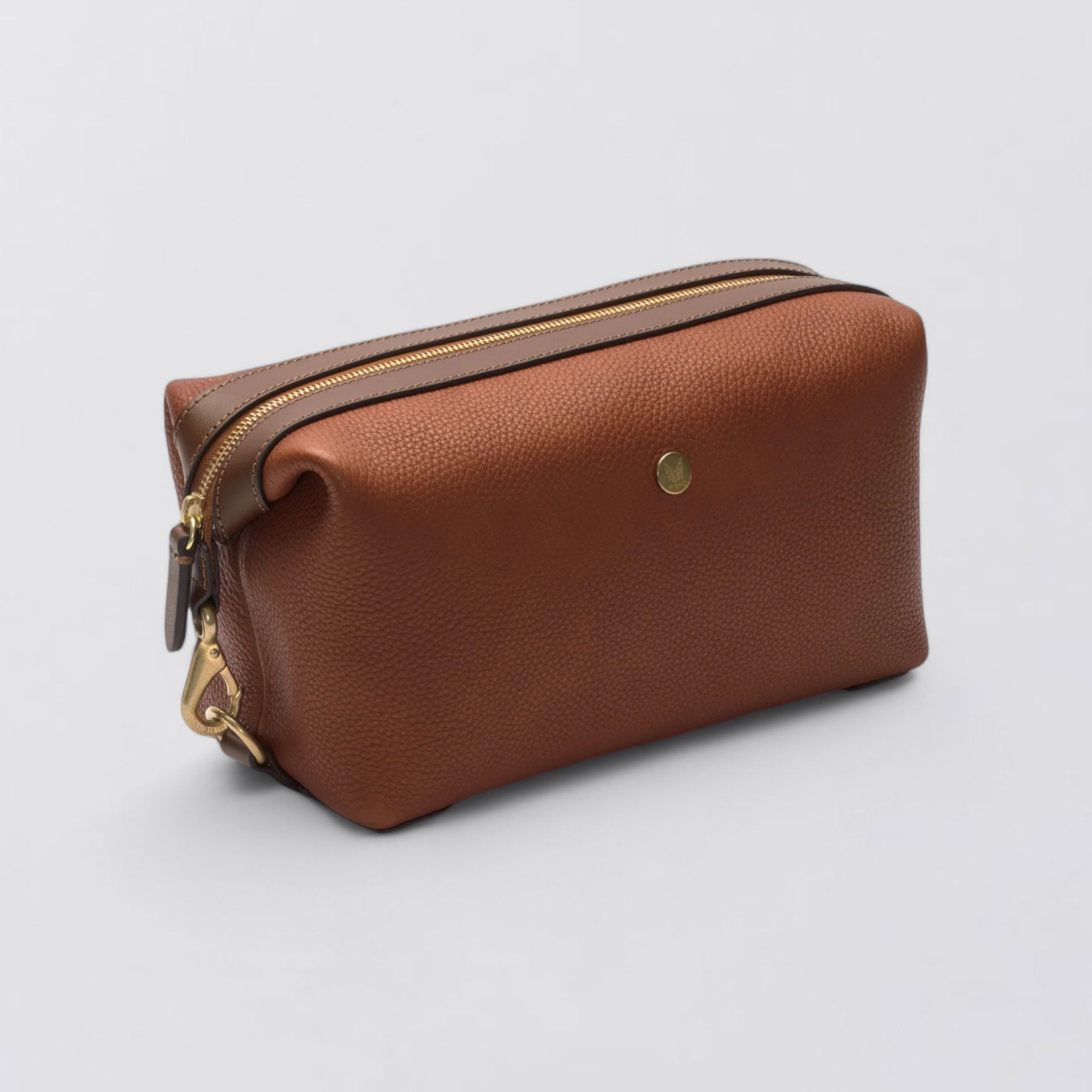 Washbag Tabac / Cuoio
