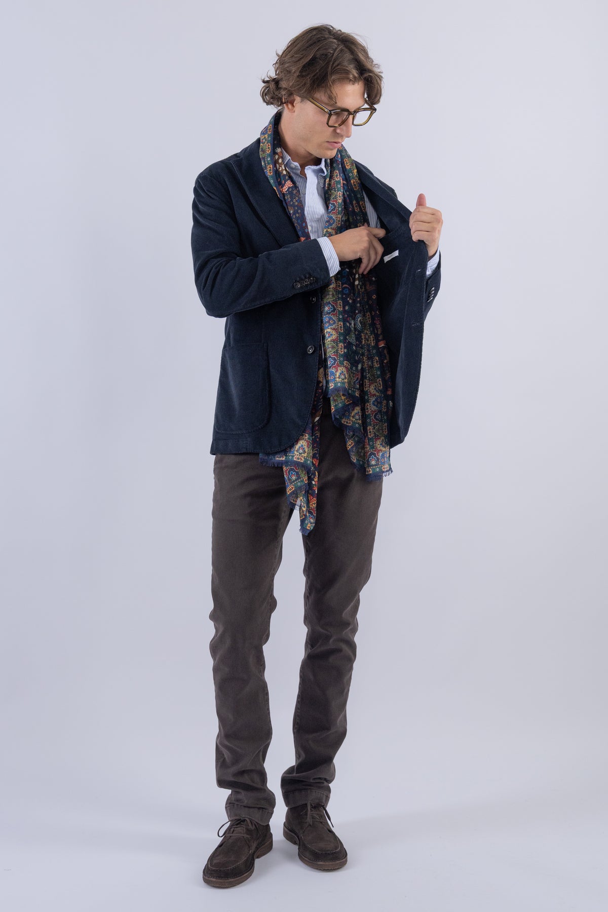 K-Jacket fløjl, Navy