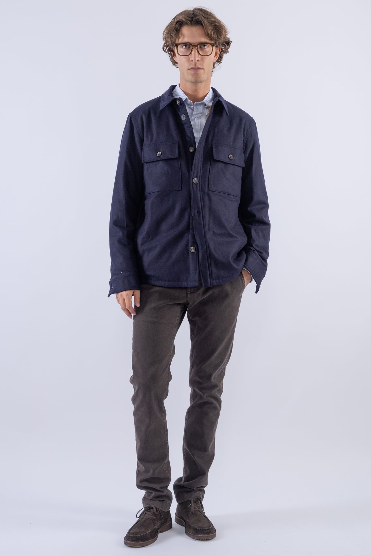 Light Jacket, Melange Blue