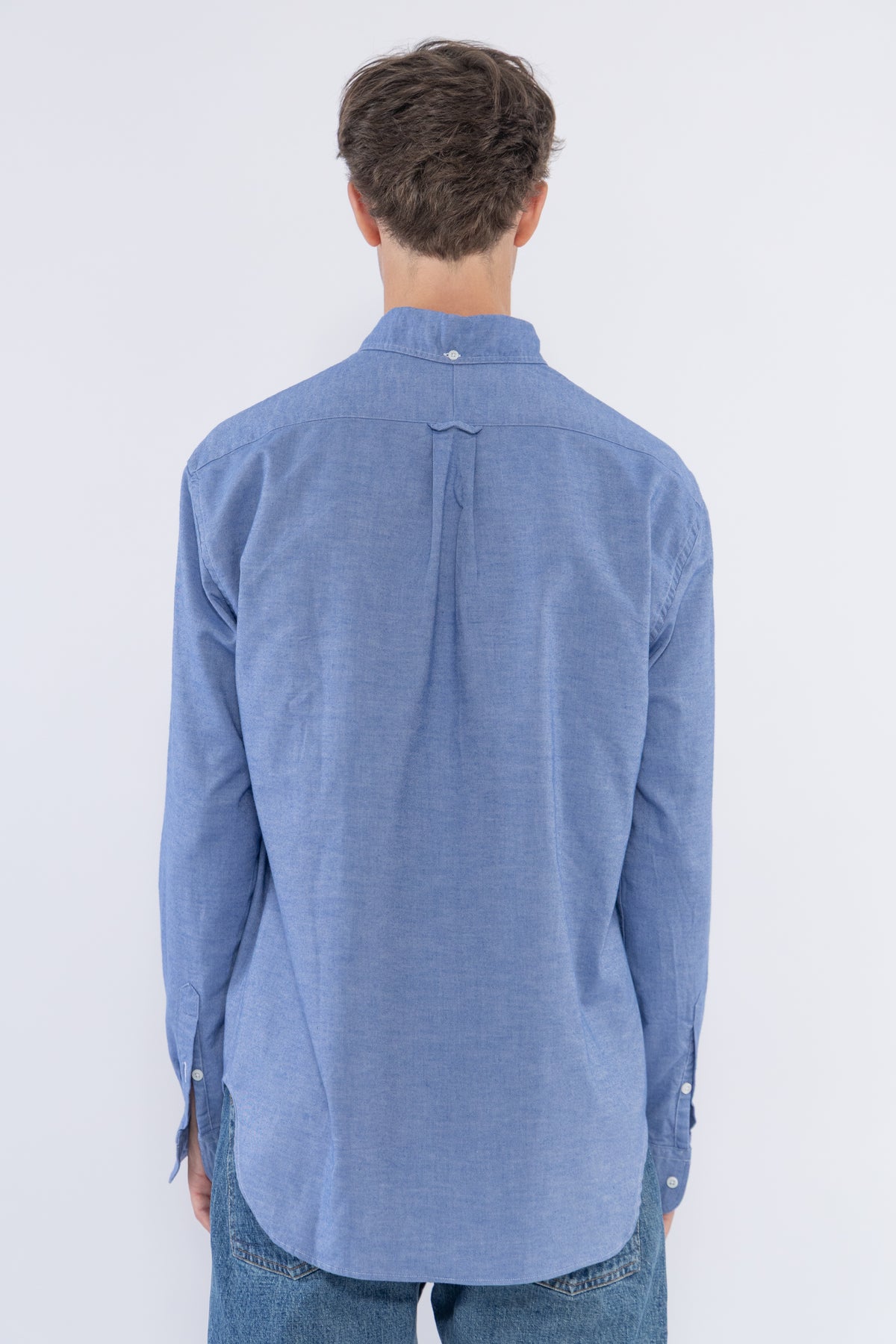 Organic Brushed Chambray, Blue