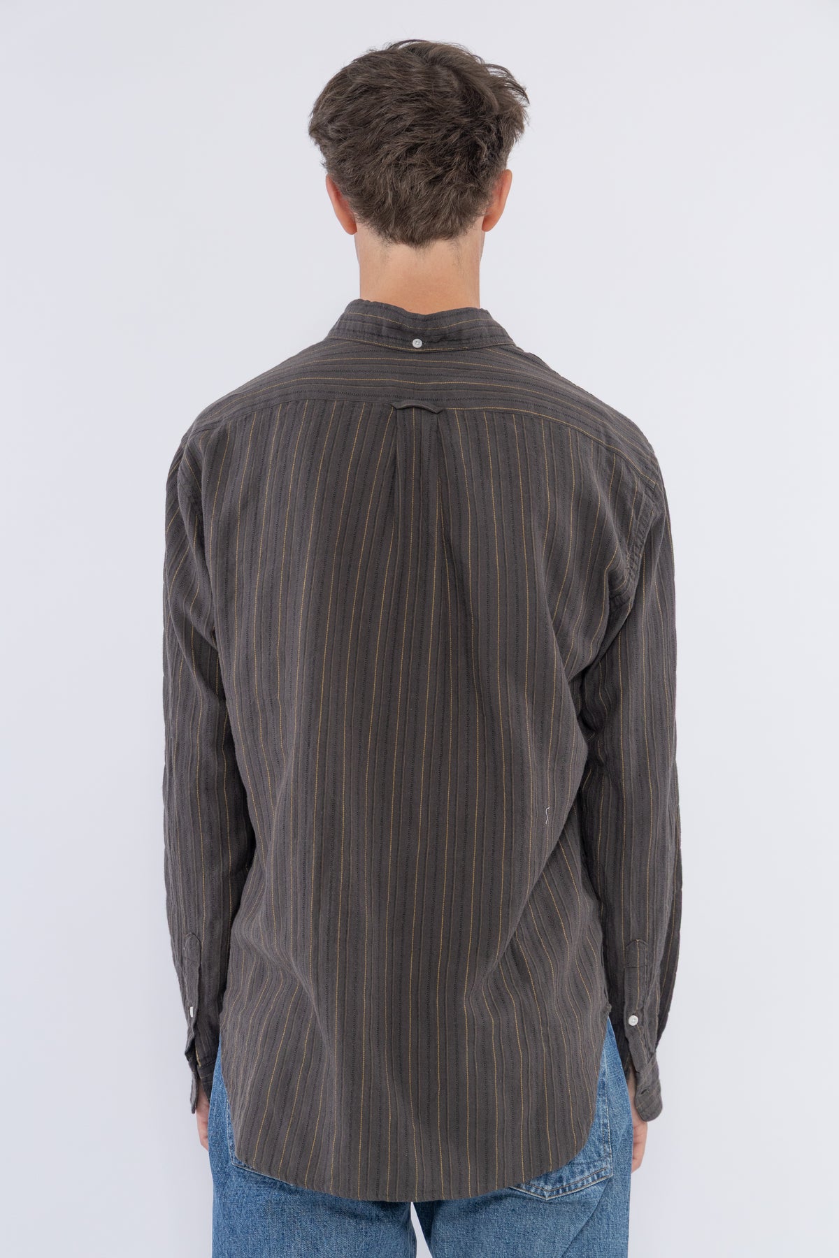 Brushed Dobby Stripe, Brown
