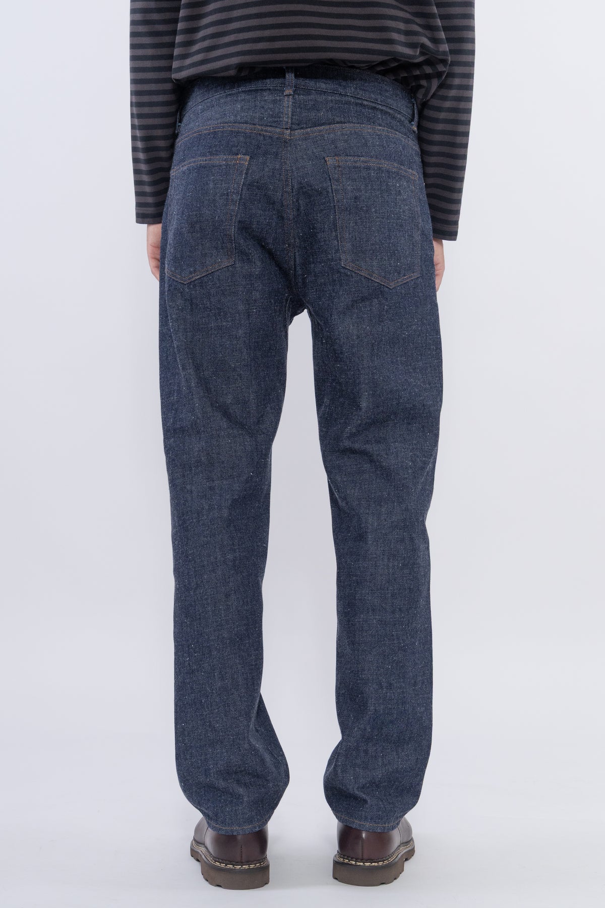 Selvedge Denim Straight Pants, Indigo