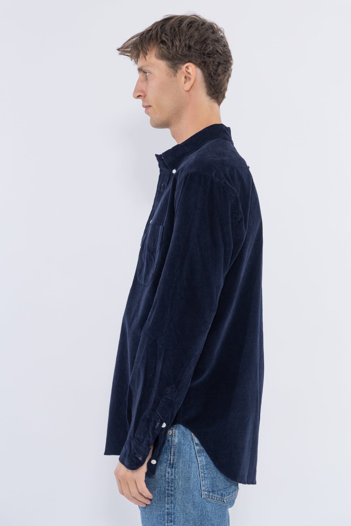 16‑Wale Japanese Corduroy, Navy