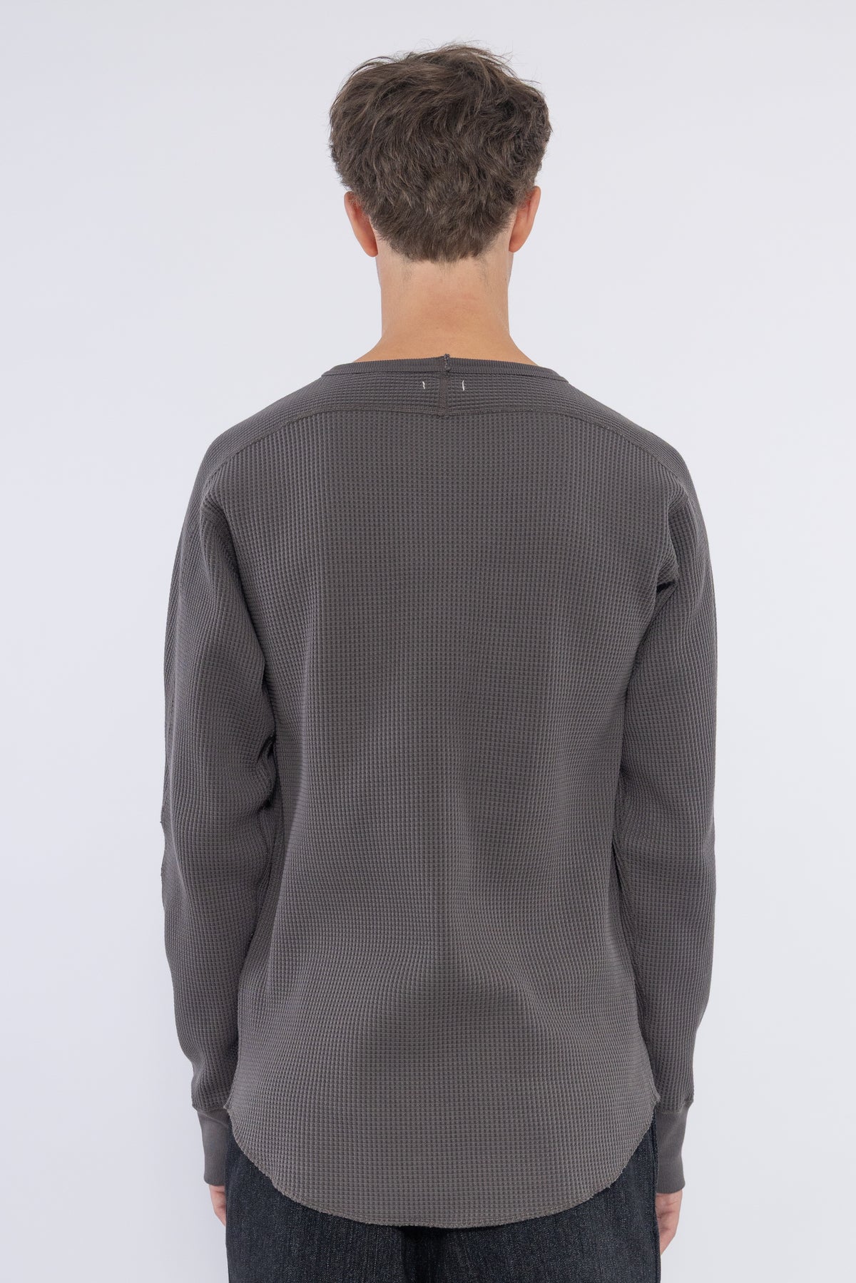 Crew Neck Thermal Sweat, Charcoal