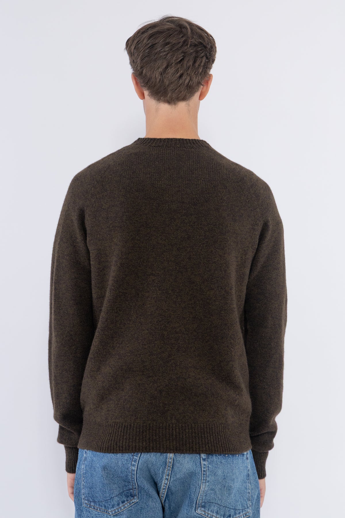 Lambswool Crew Neck, Loden Twist
