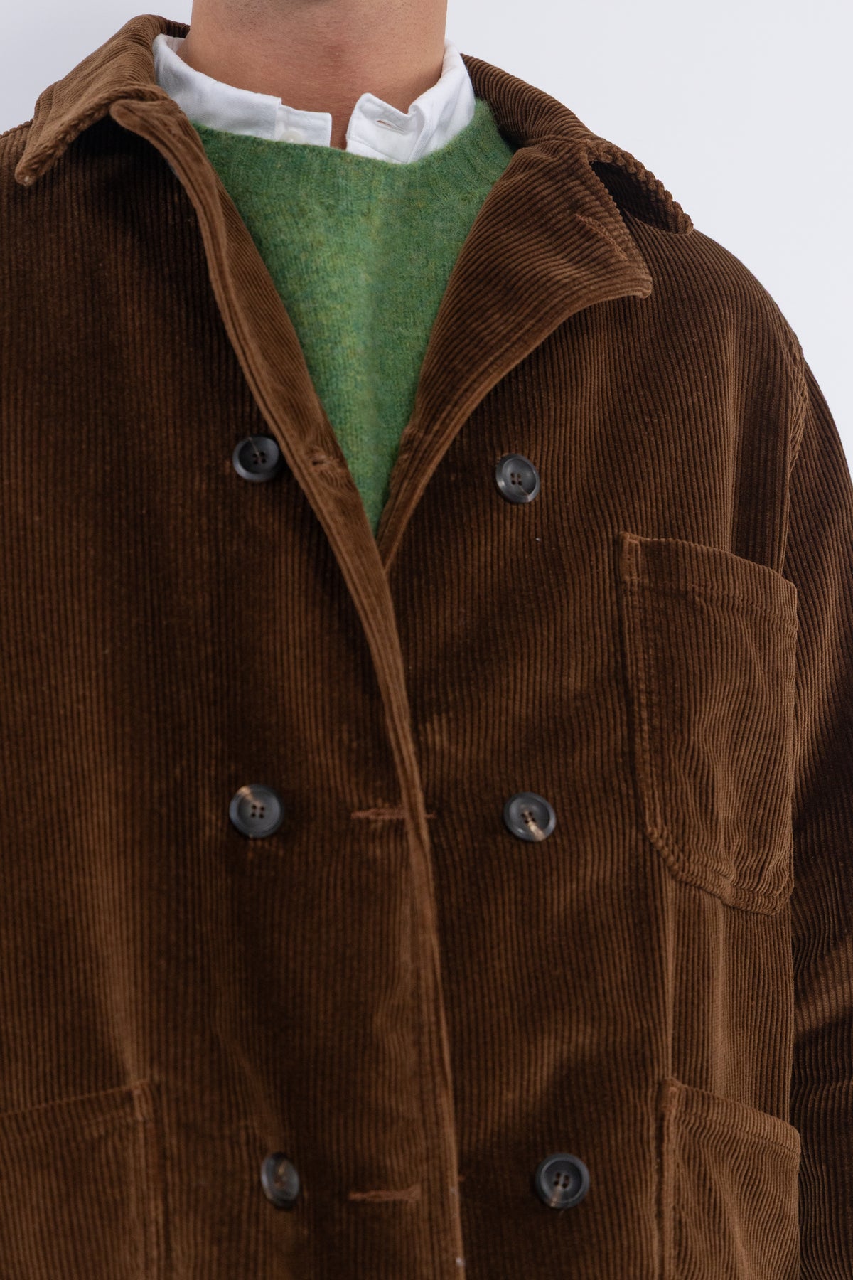 Cord DB Chore Jacket, Brown