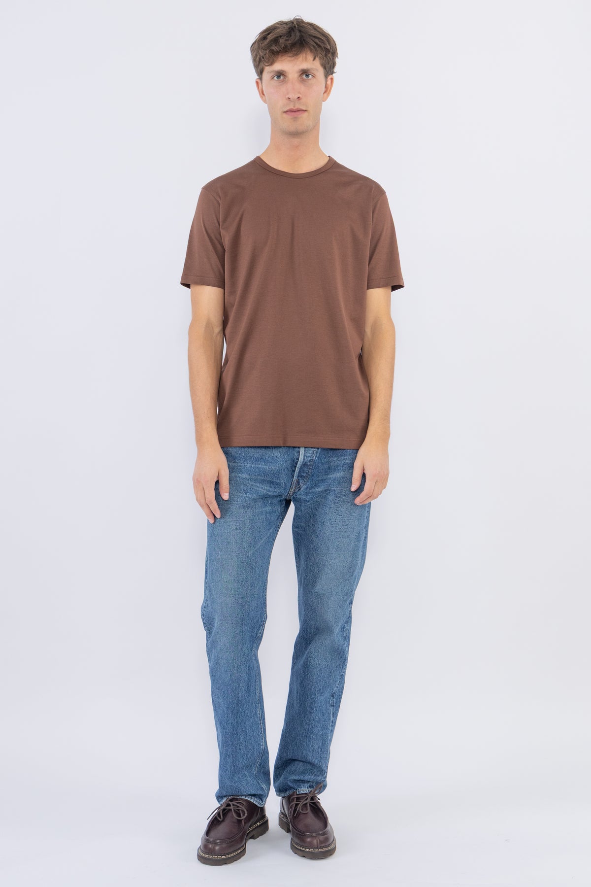 Sunspel Classic T-Shirt, Chestnut