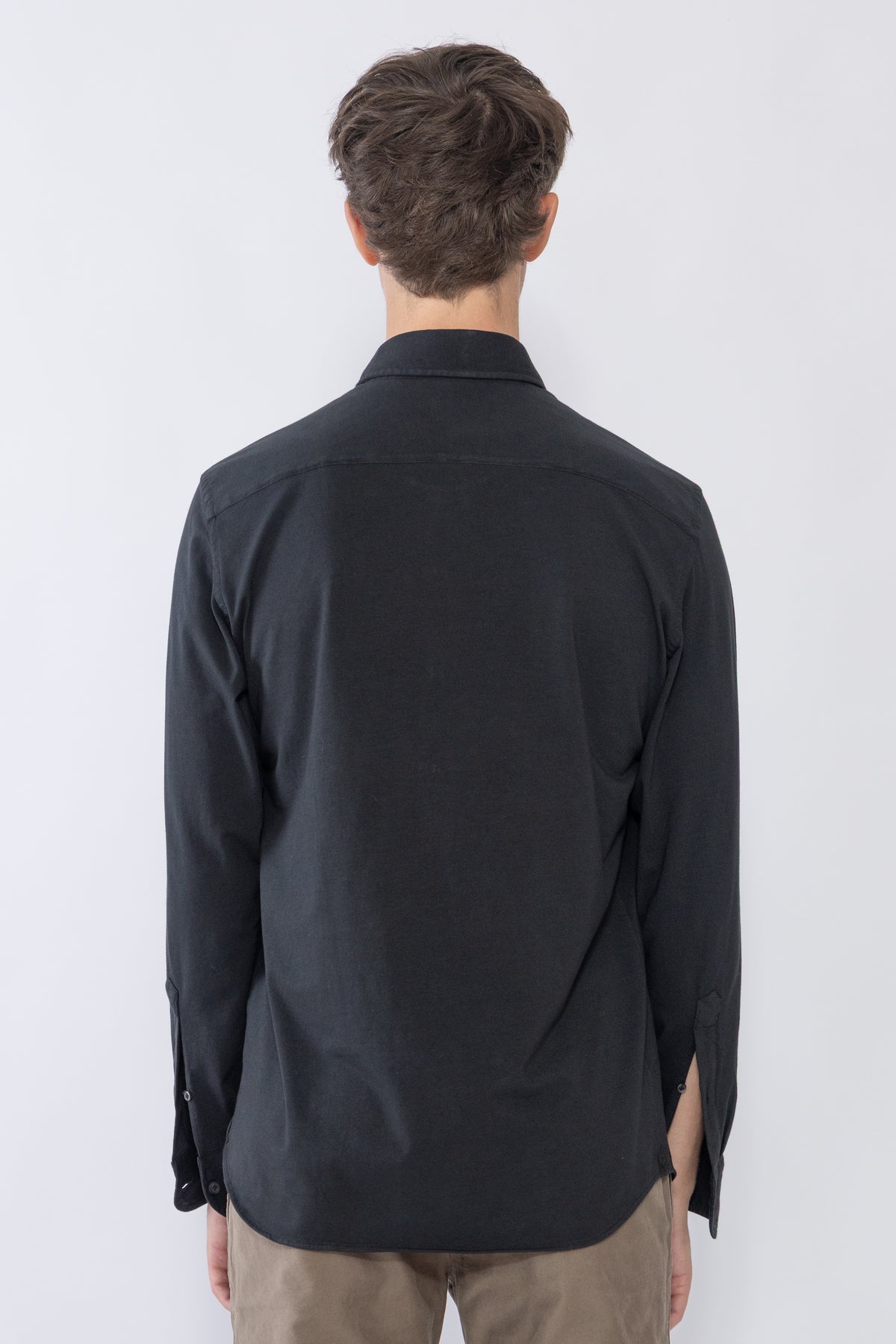 Piqué Shirt, Black