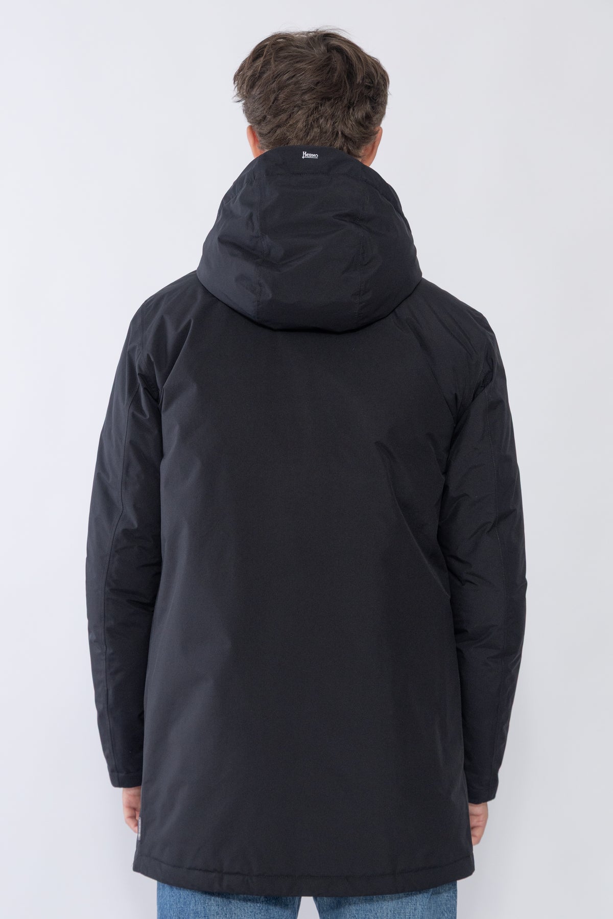 Shell Hooded Down Parka, Blue