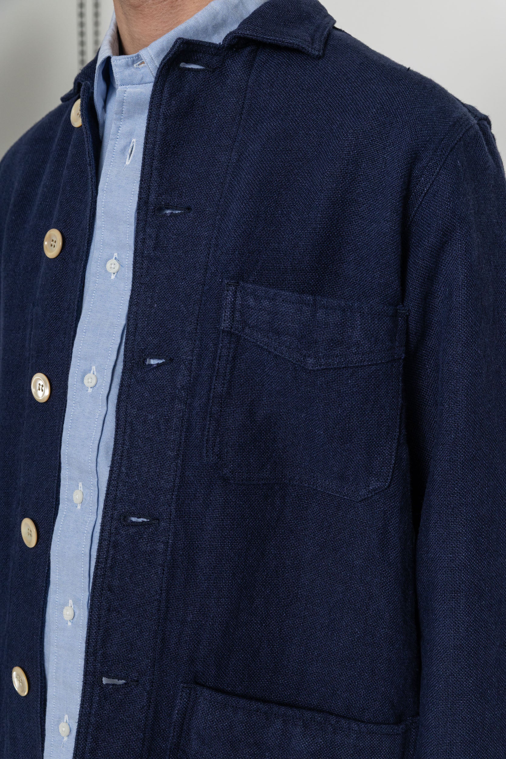 heavy linen 5 pocket chore jacket