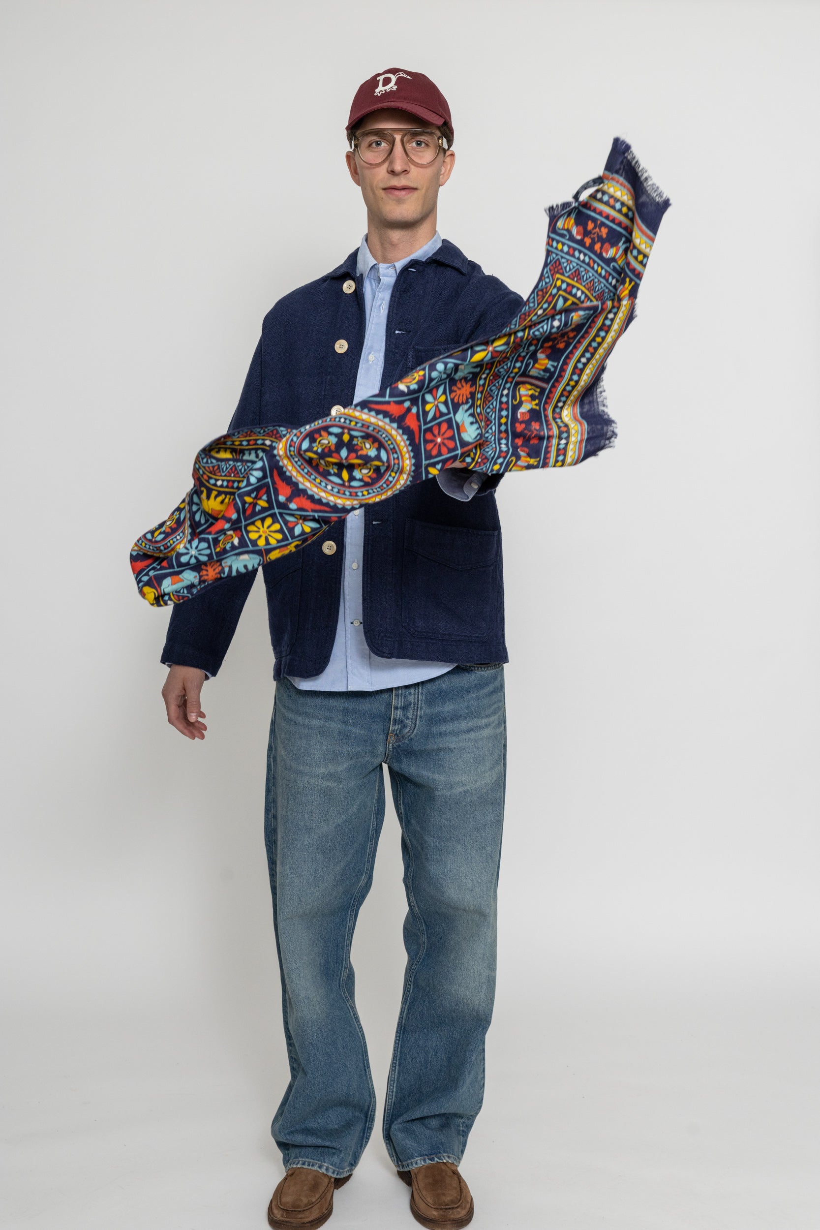 heavy linen 5 pocket chore jacket