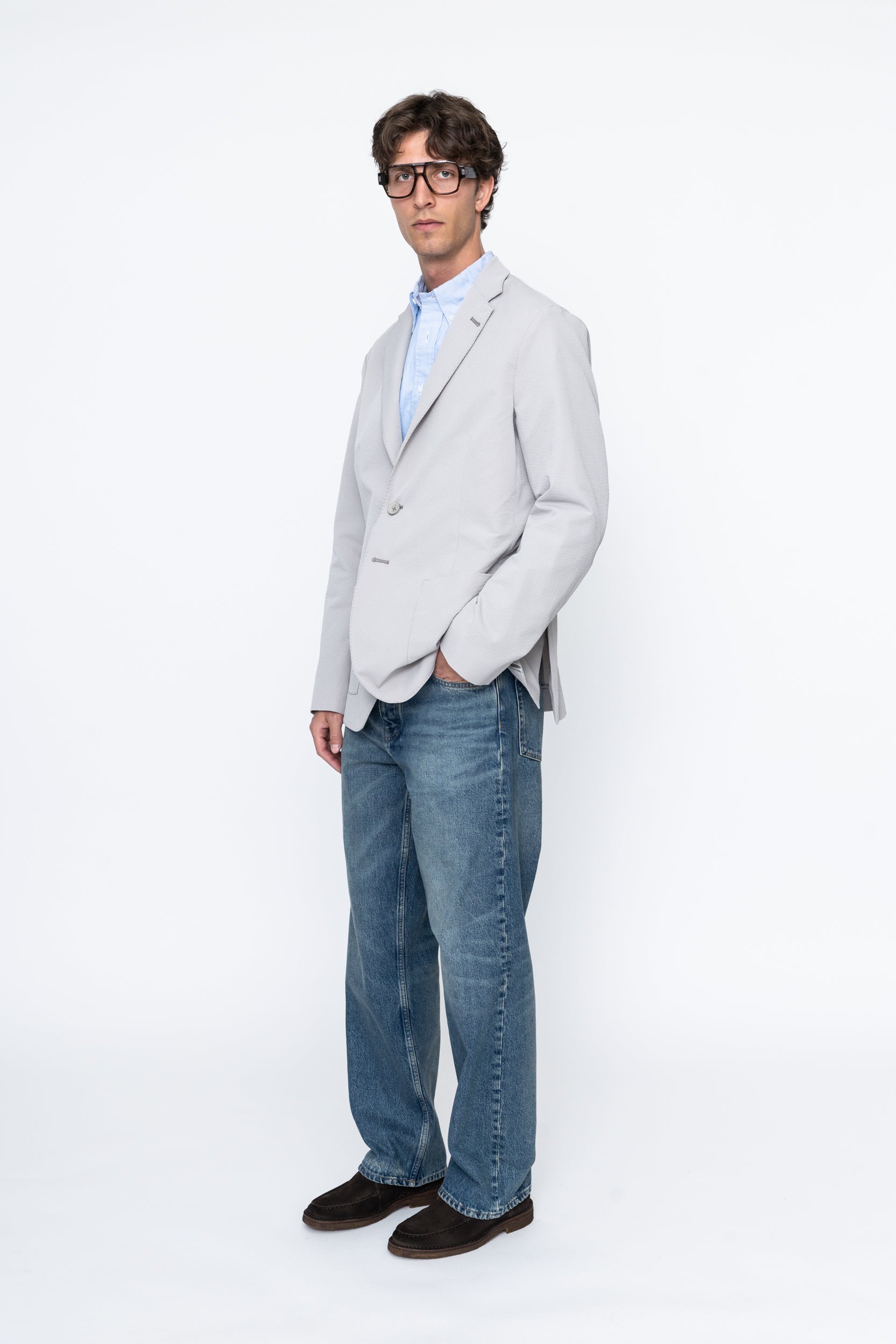 Seersucker 2B Blazer
