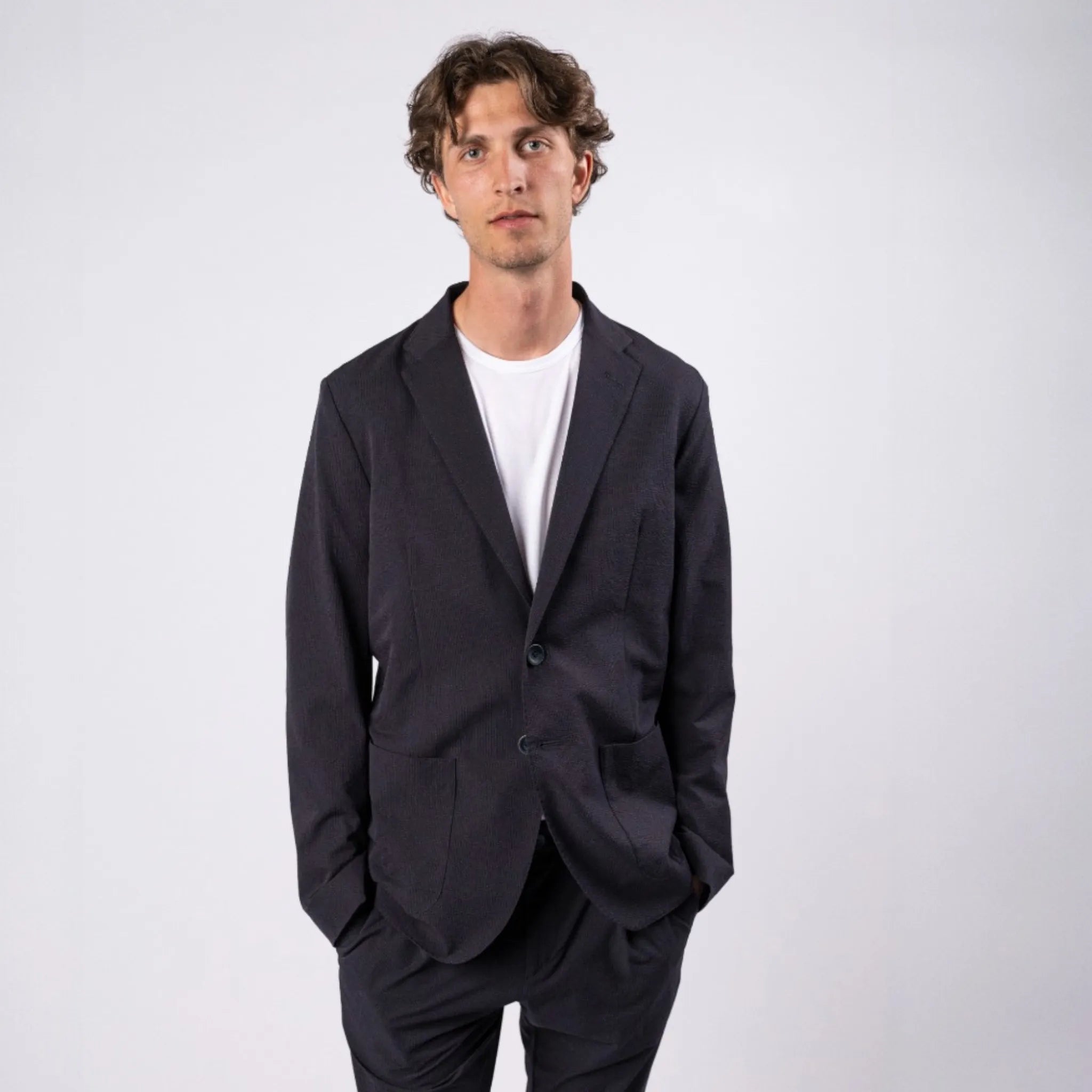 Seer-Crease Blazer