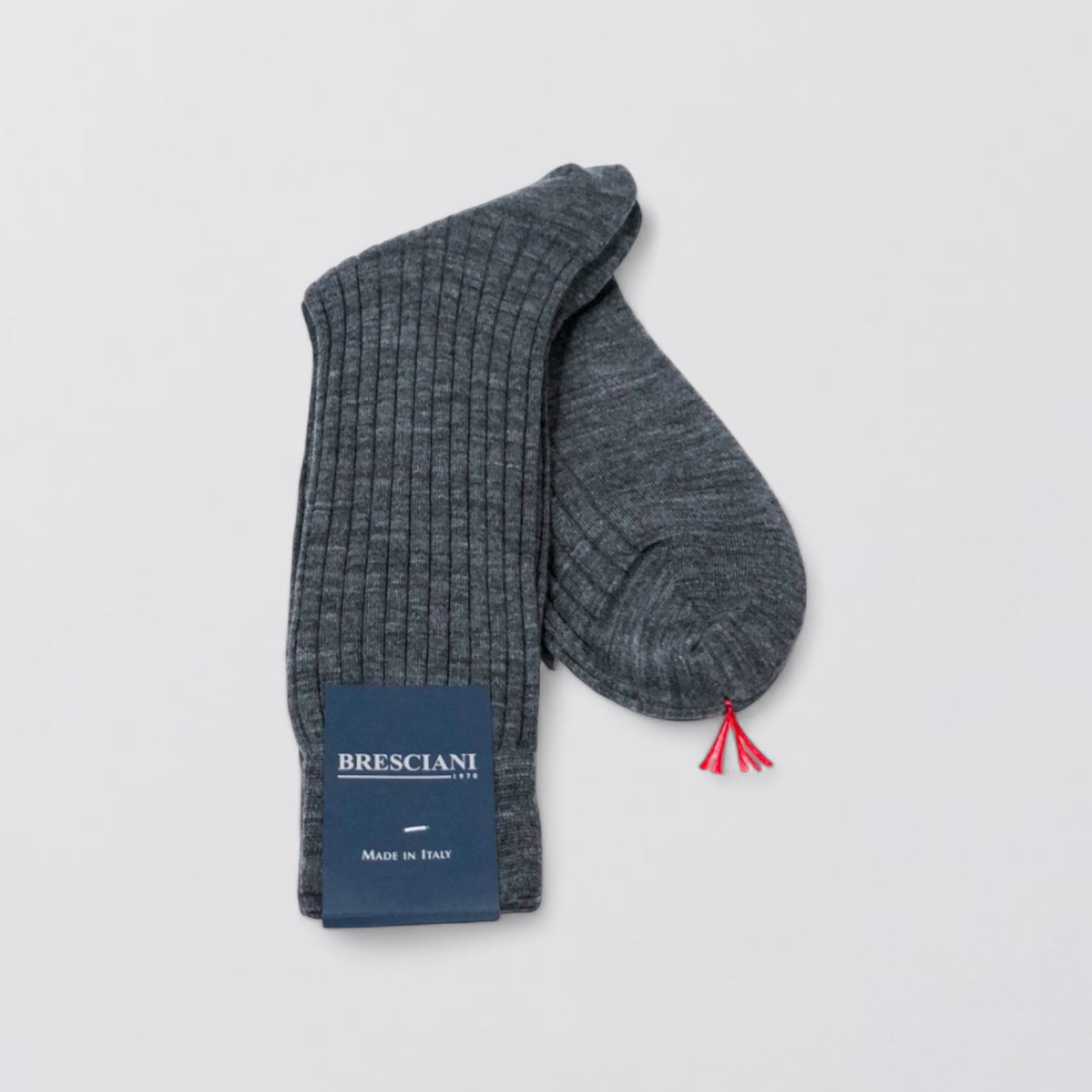 Bresciani Dress Socks - Grigio Medio