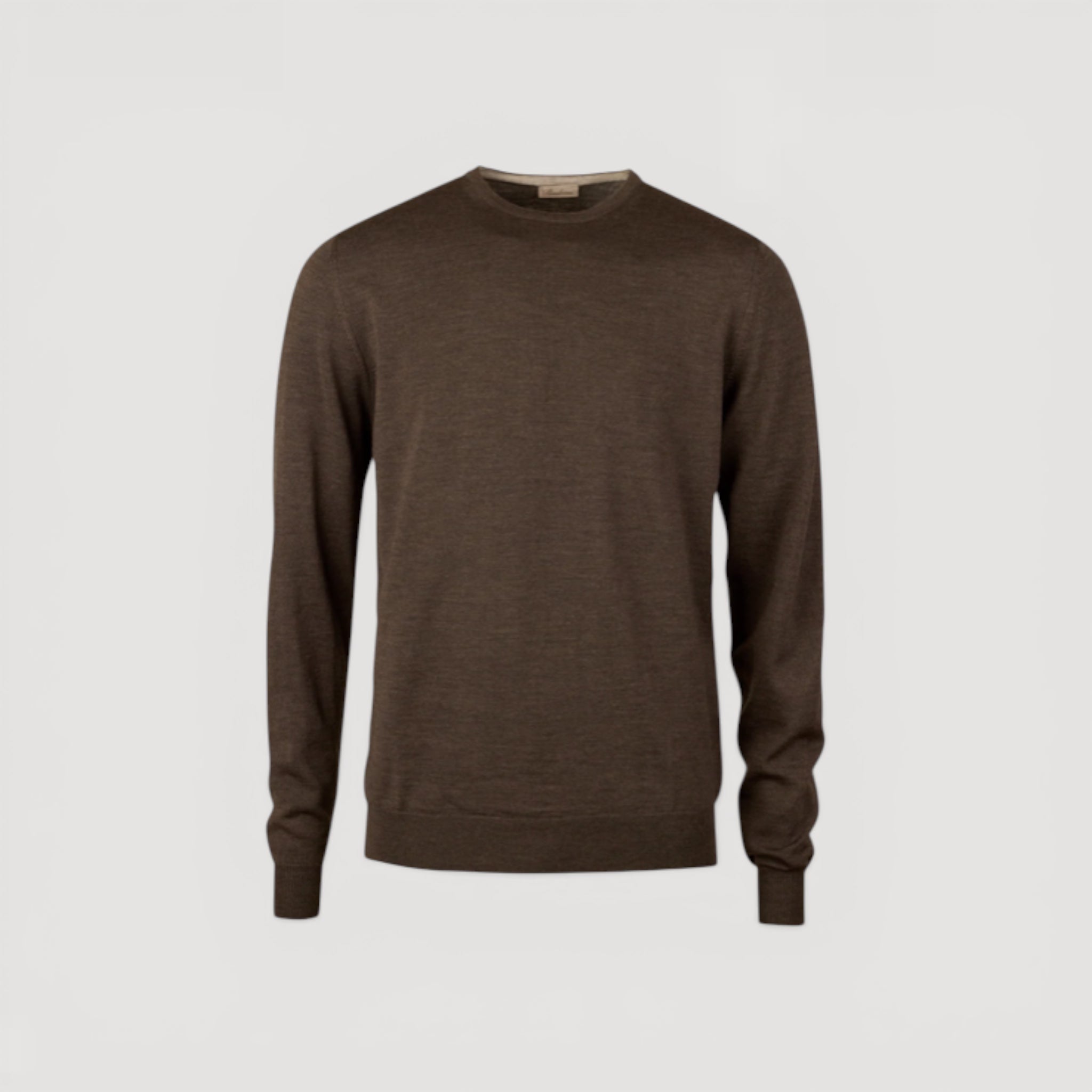 Merino uld pullover mørke brun