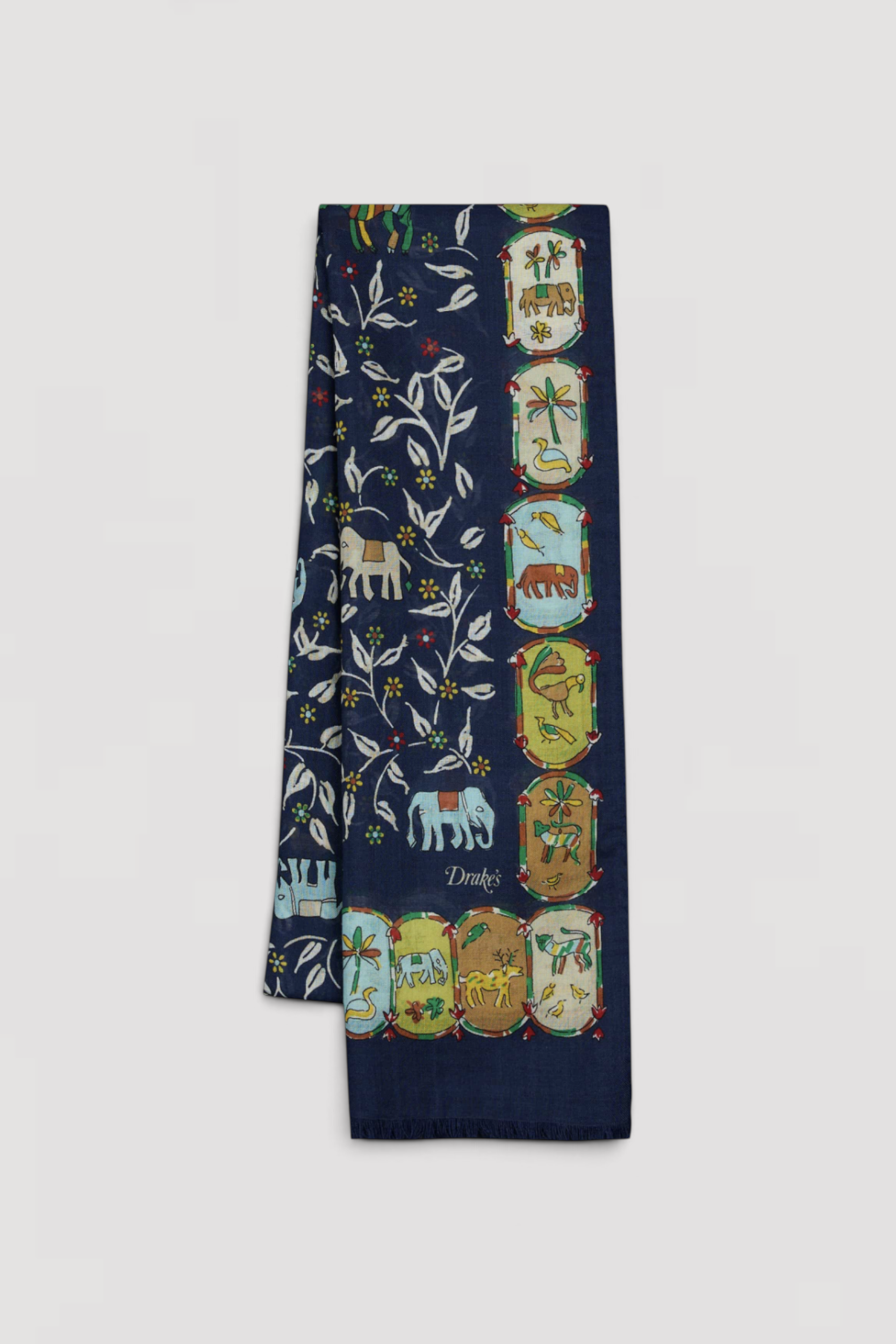 Wool Silk Scarf
