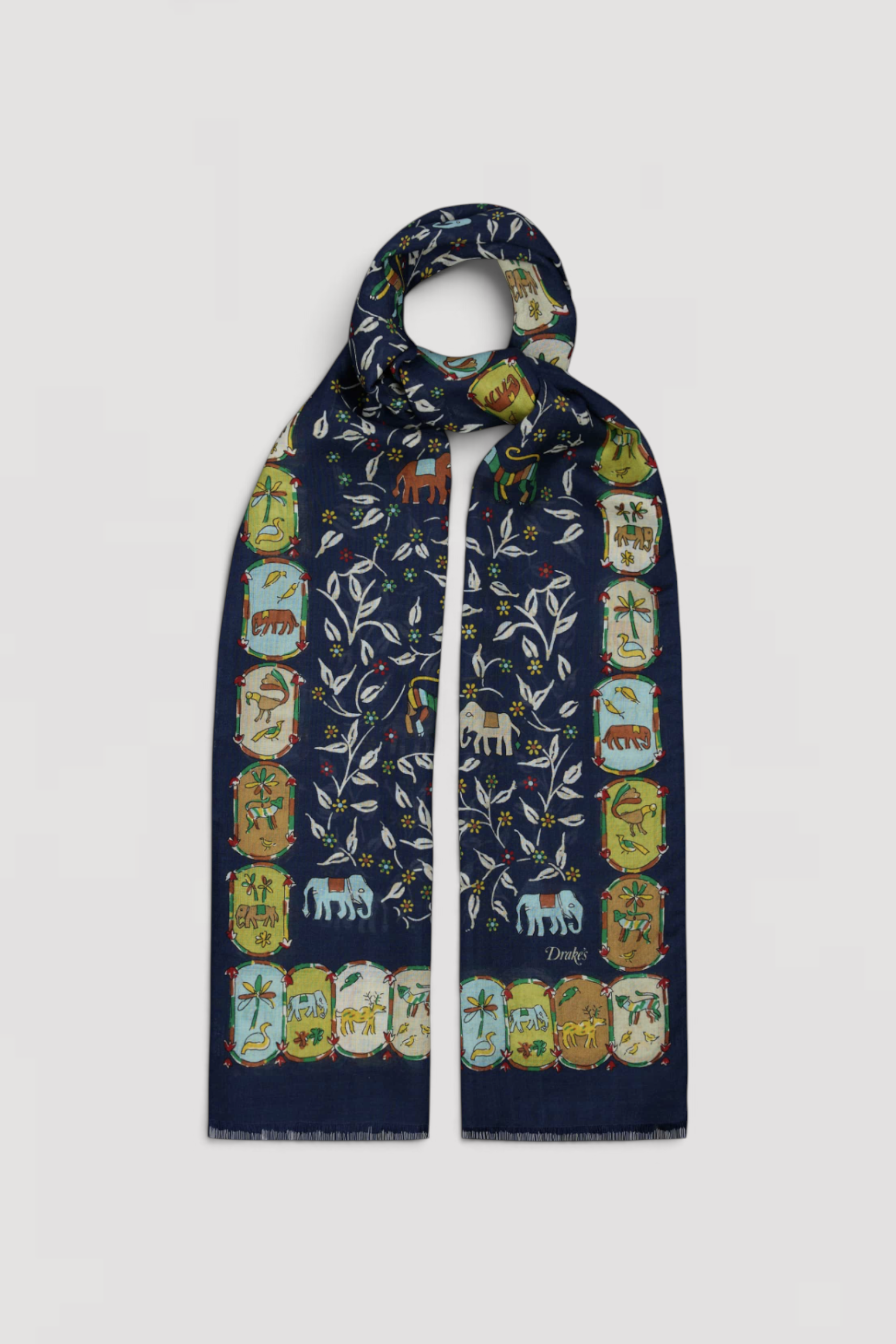 Wool Silk Scarf