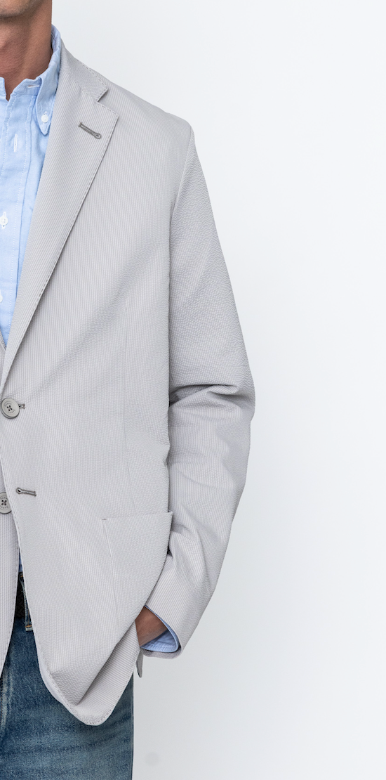 Seersucker 2B Blazer