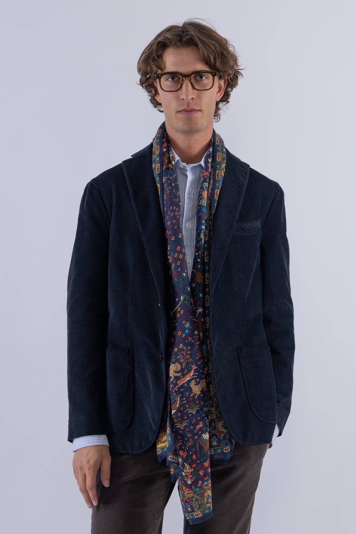 K-Jacket fløjl, Navy
