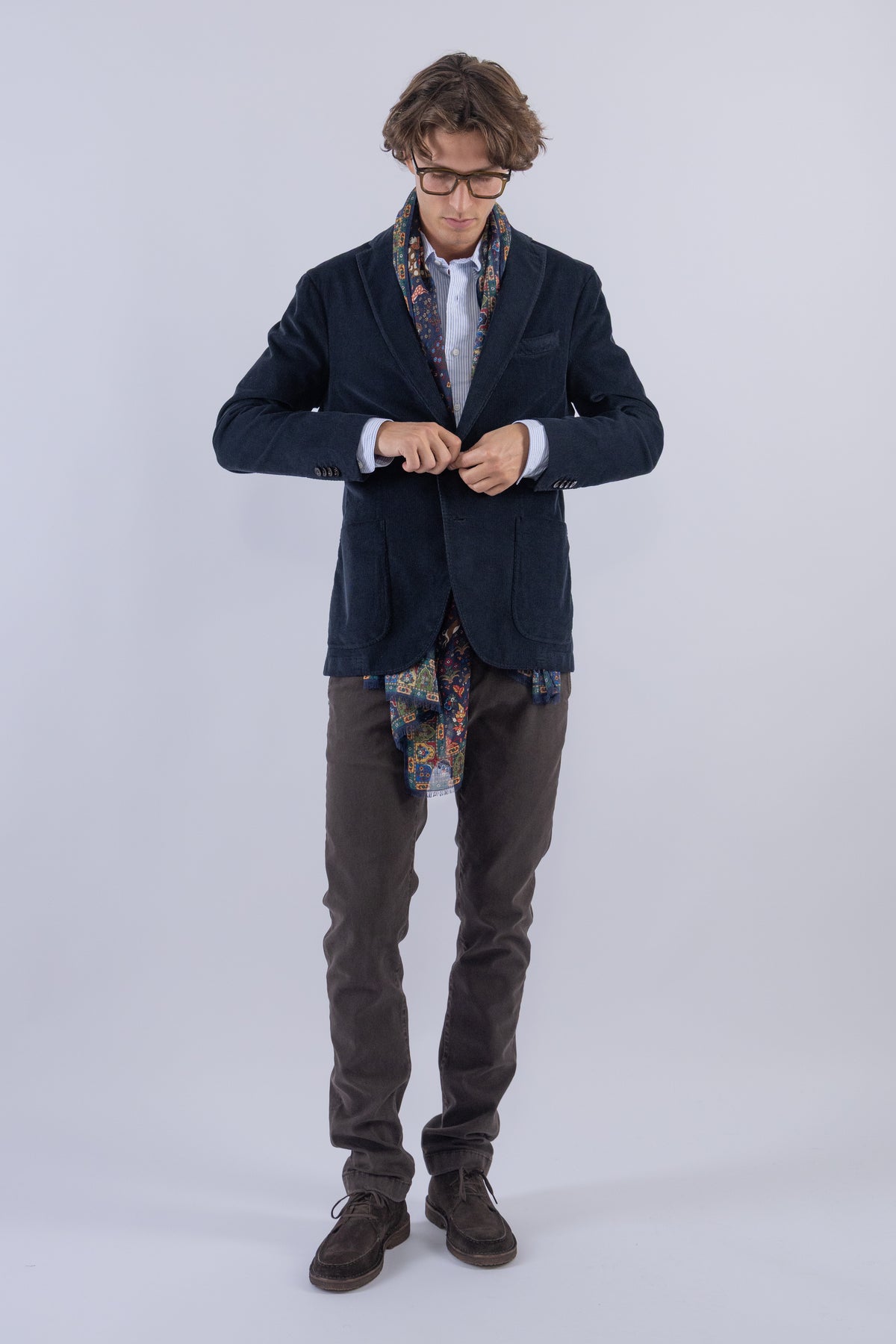 K-Jacket fløjl, Navy