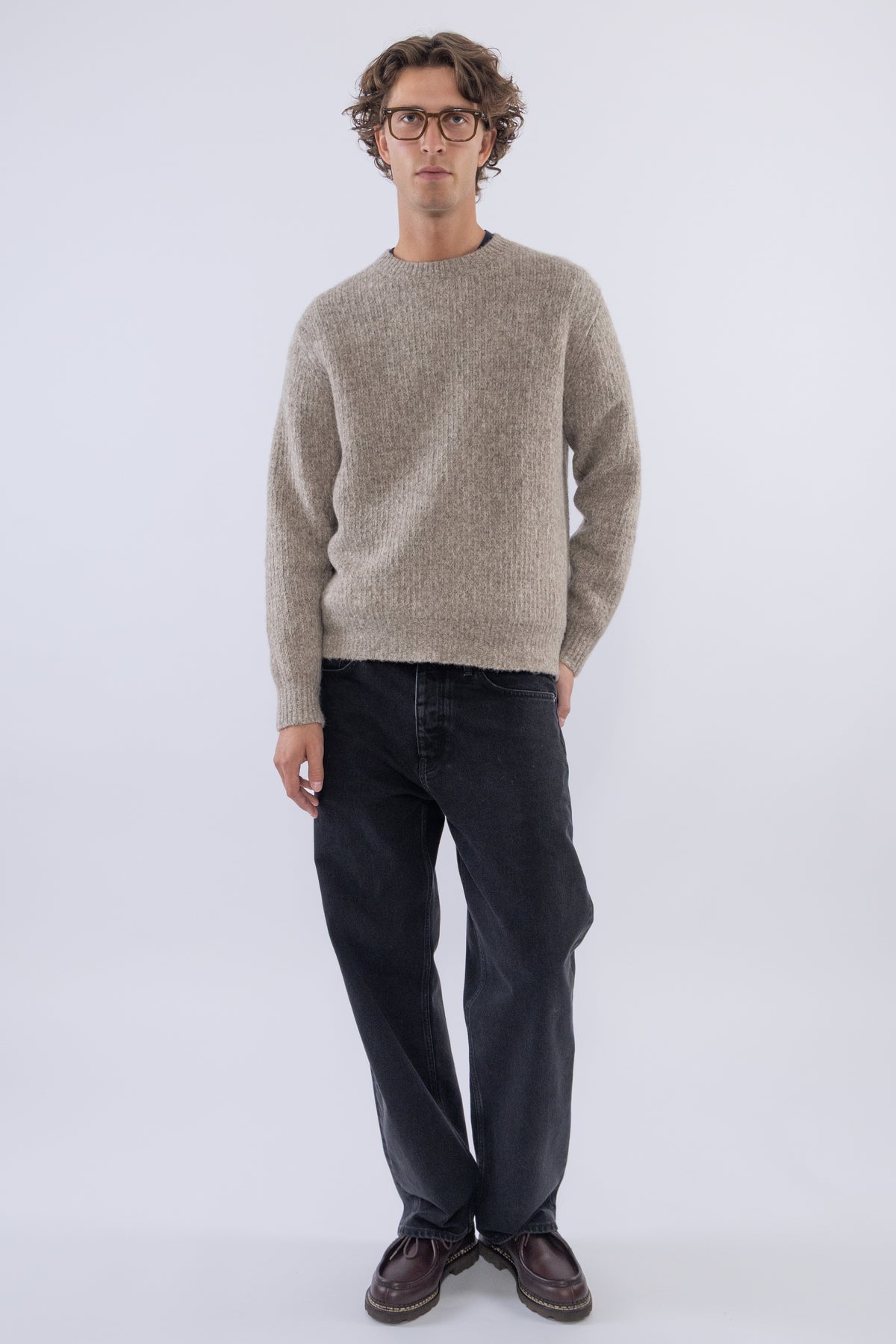 Yak Sweater, Dark Oat