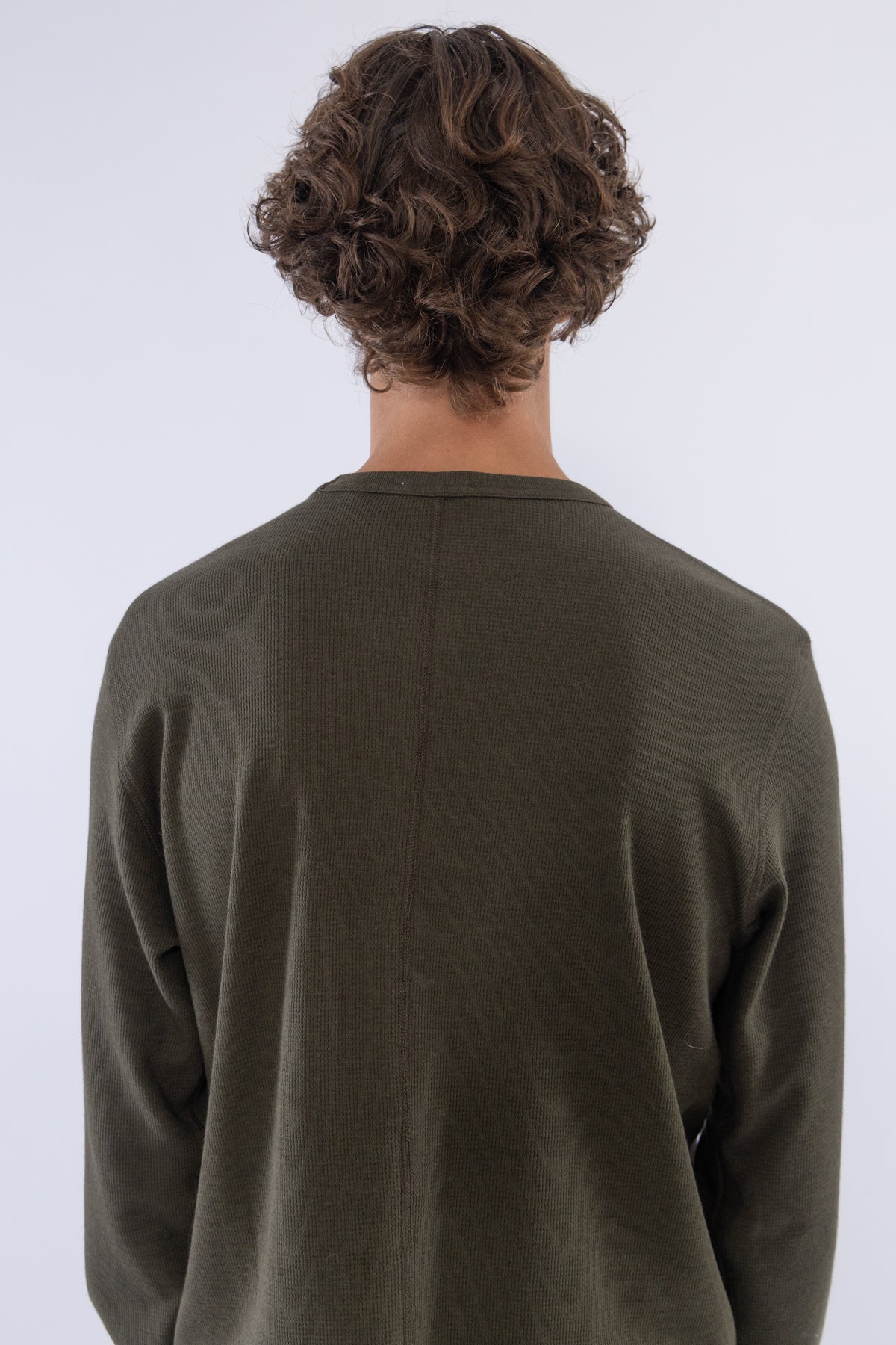 Waffle Tee LS, Green