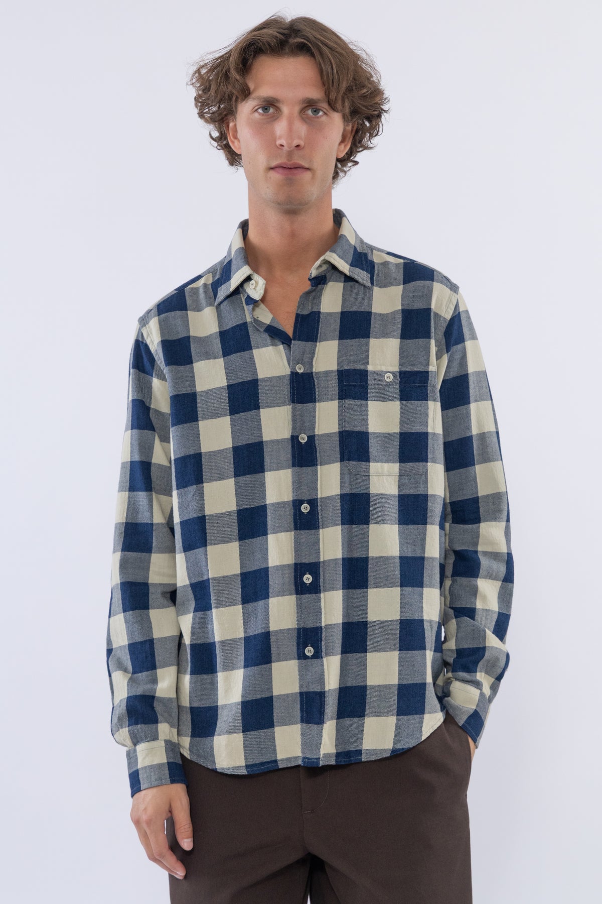 Camicia Faziol Damin, Woven Navy