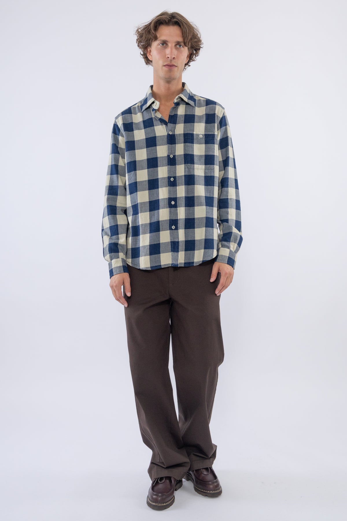 Camicia Faziol Damin, Woven Navy