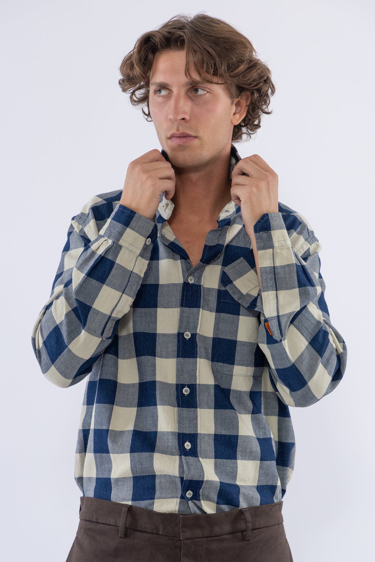 Camicia Faziol Damin, Woven Navy
