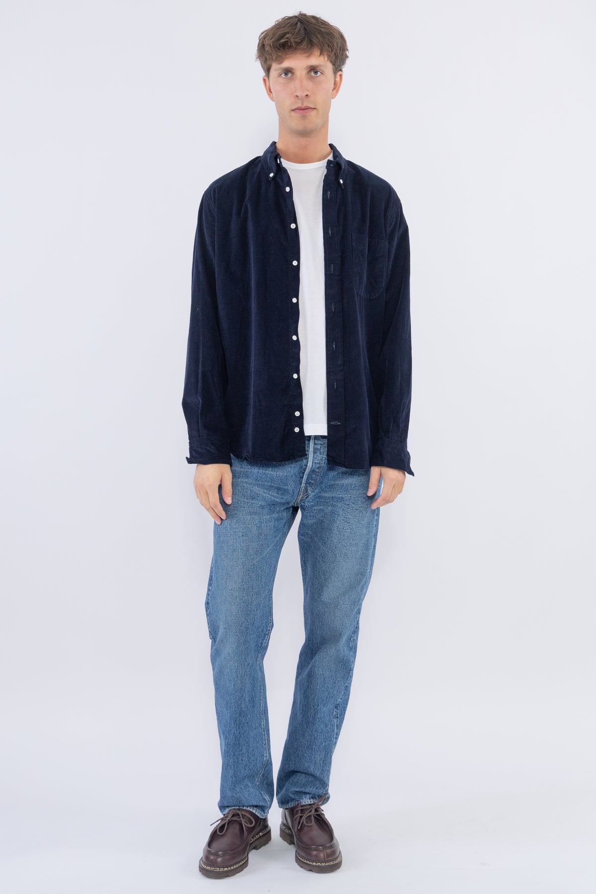 16‑Wale Japanese Corduroy, Navy