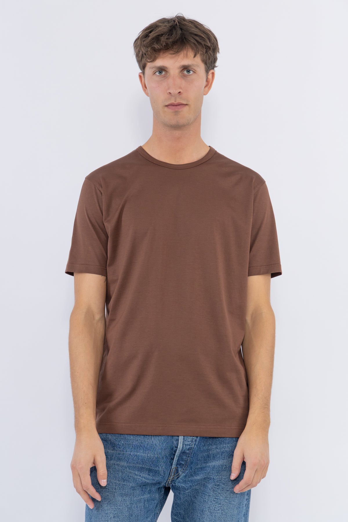 Sunspel Classic T-Shirt, Chestnut