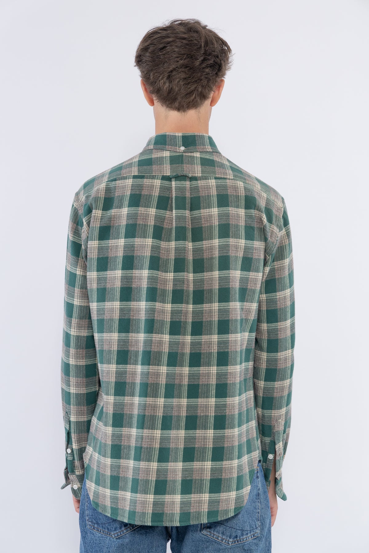 Brushed Dobby Check, Green