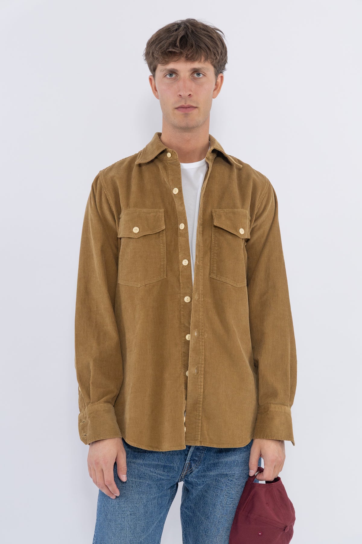 LP Two-Pocket Corduroy Shirt, Fawn