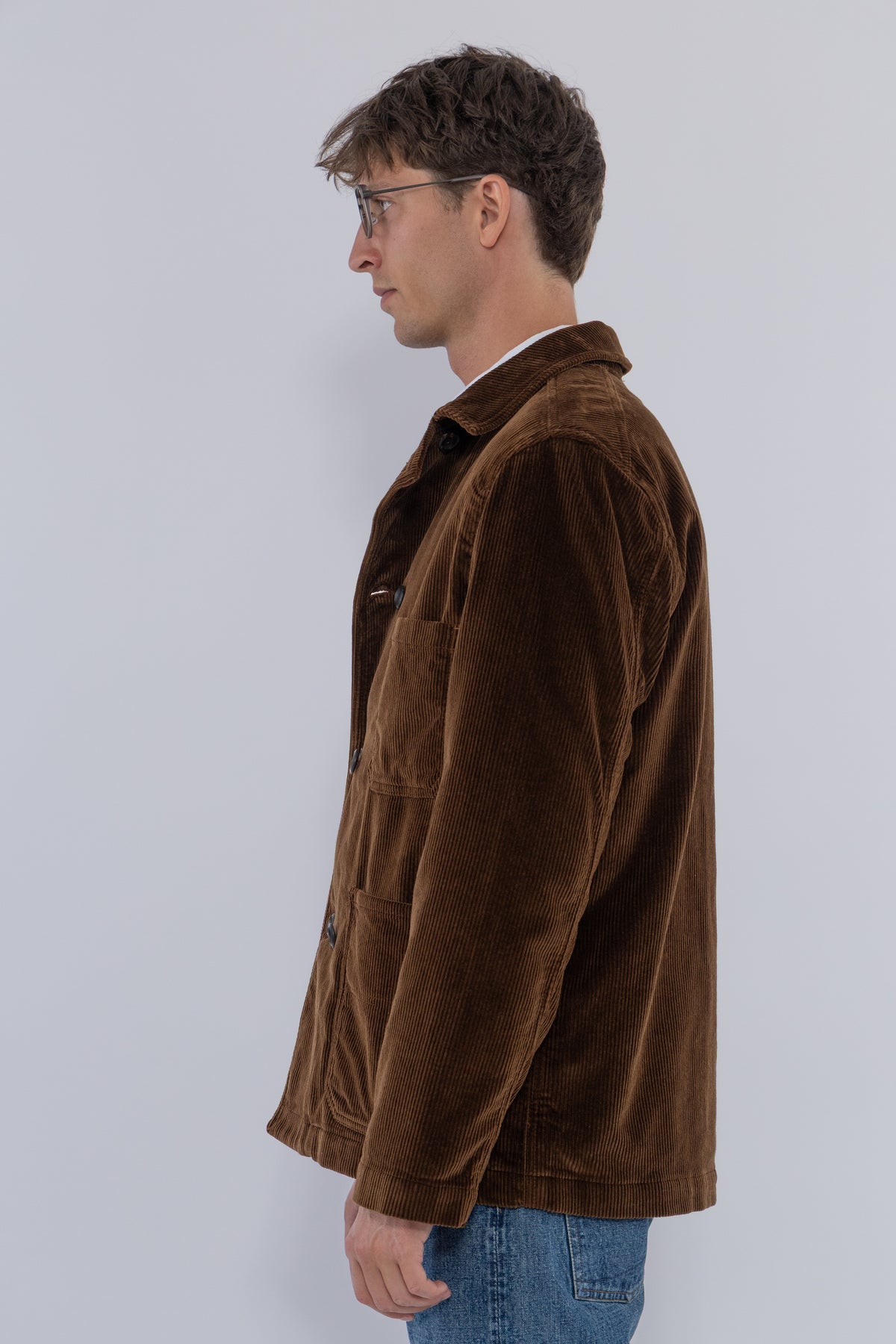 Cord DB Chore Jacket, Brown