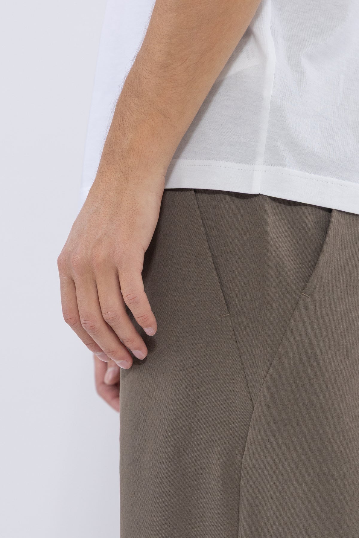 Baggy Straight Pants, Sand Land