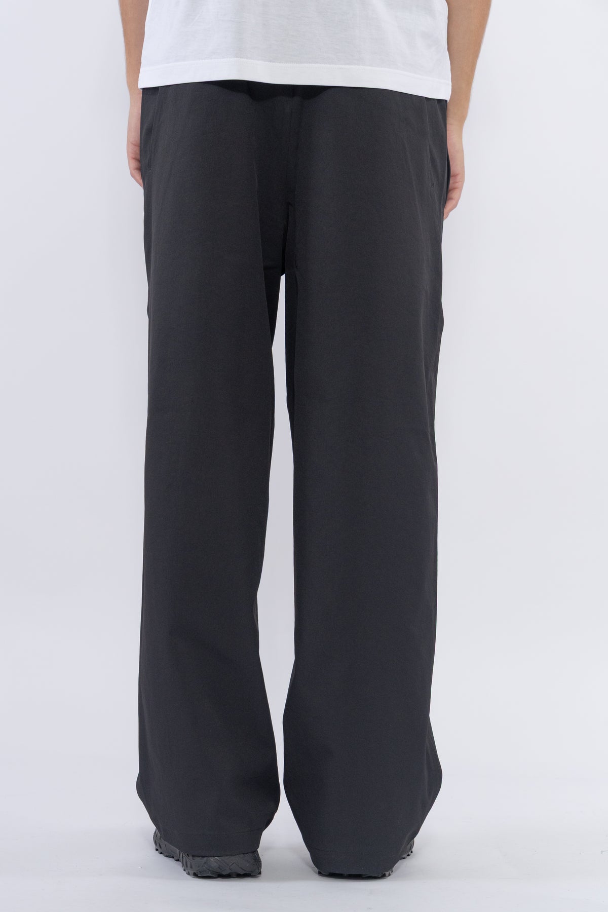 Baggy Straight Pants, Black