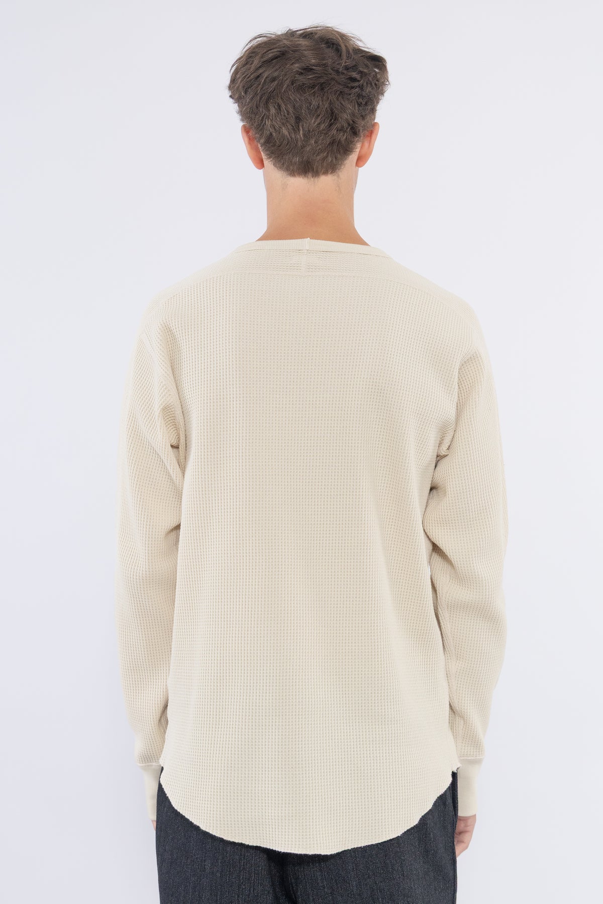 Crew Neck Thermal Sweat, Natural