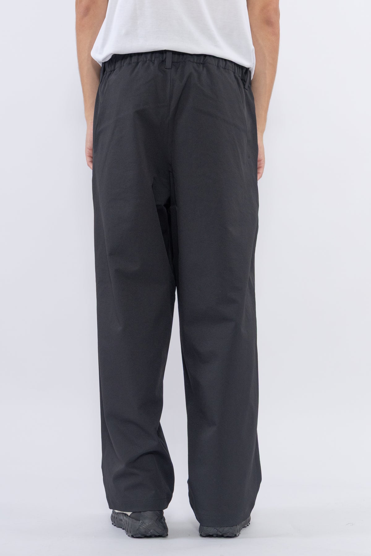 Baggy Straight Pants, Black