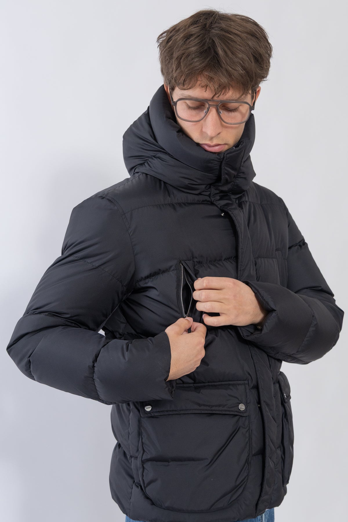 Bomber Nylona Chamonix, Black