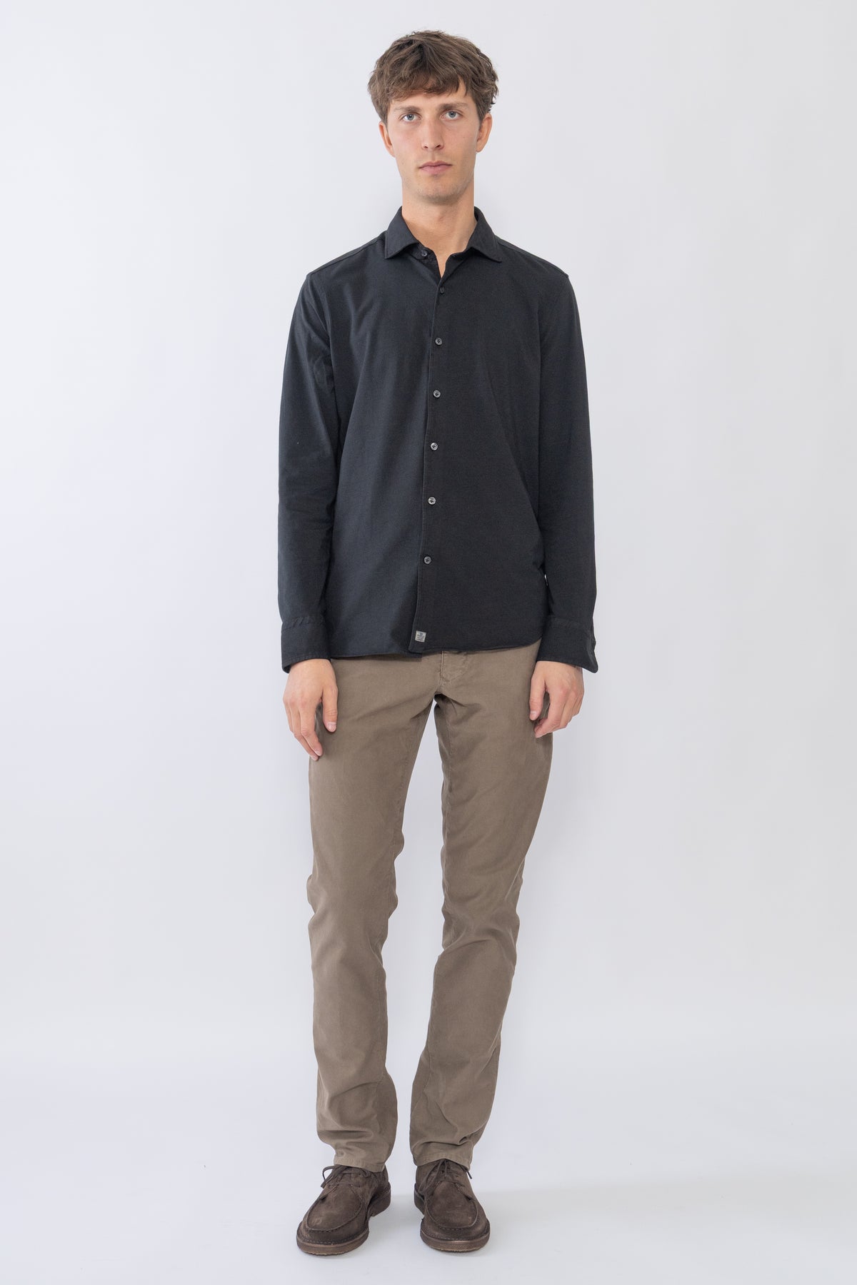 Piqué Shirt, Black
