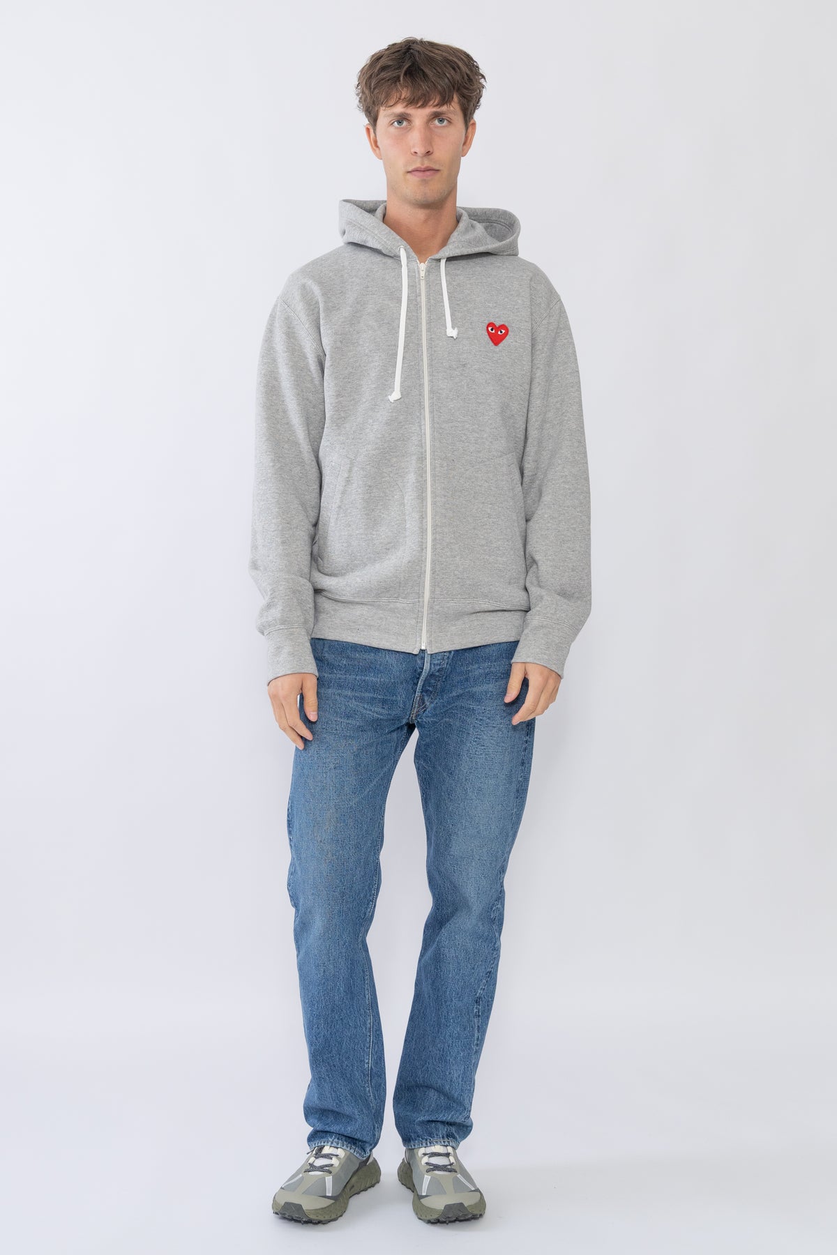 Hoodie Zip, Grey