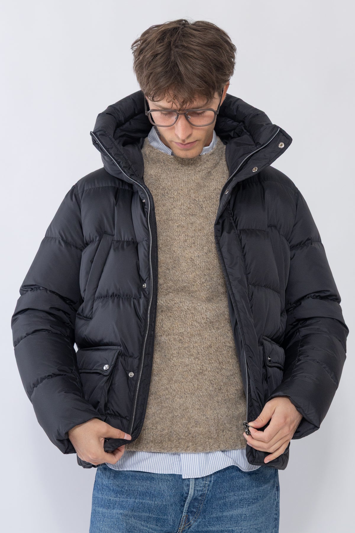 Bomber Nylona Chamonix, Black