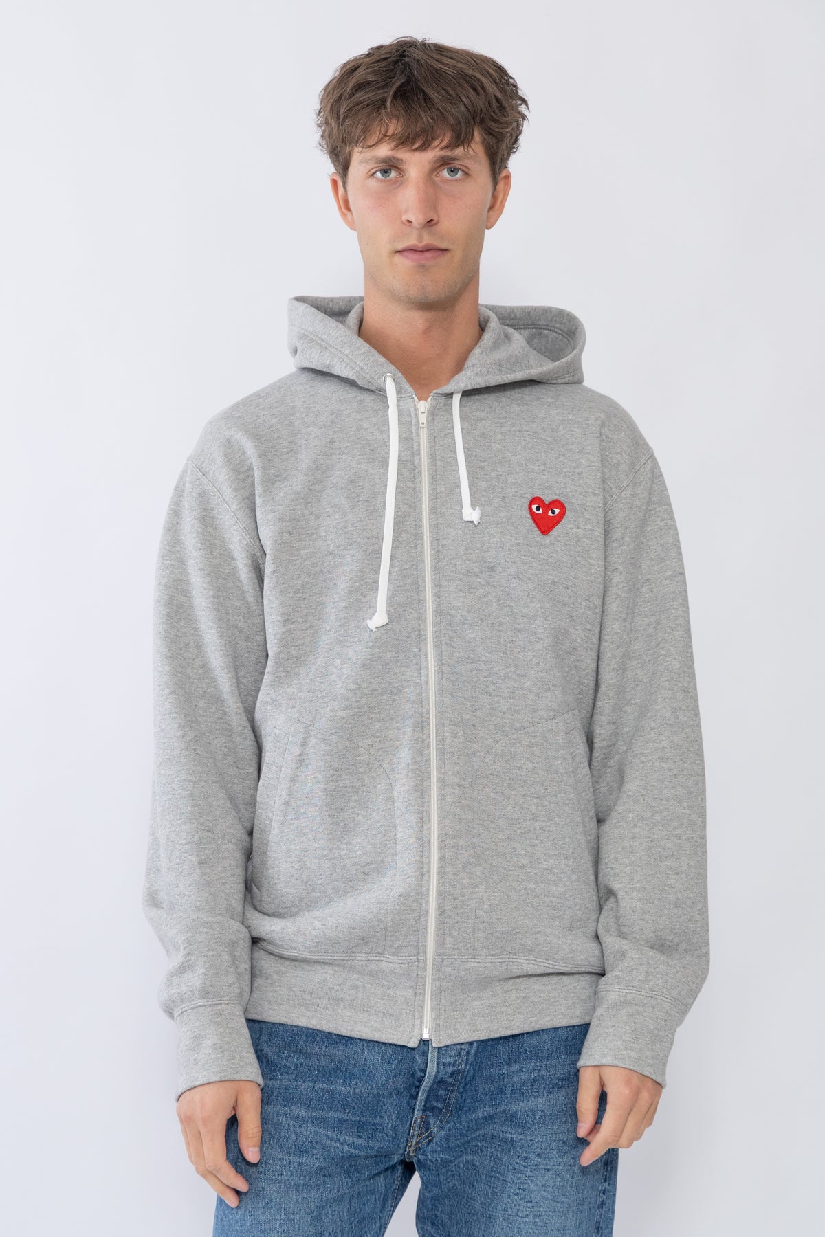 Hoodie Zip, Grey