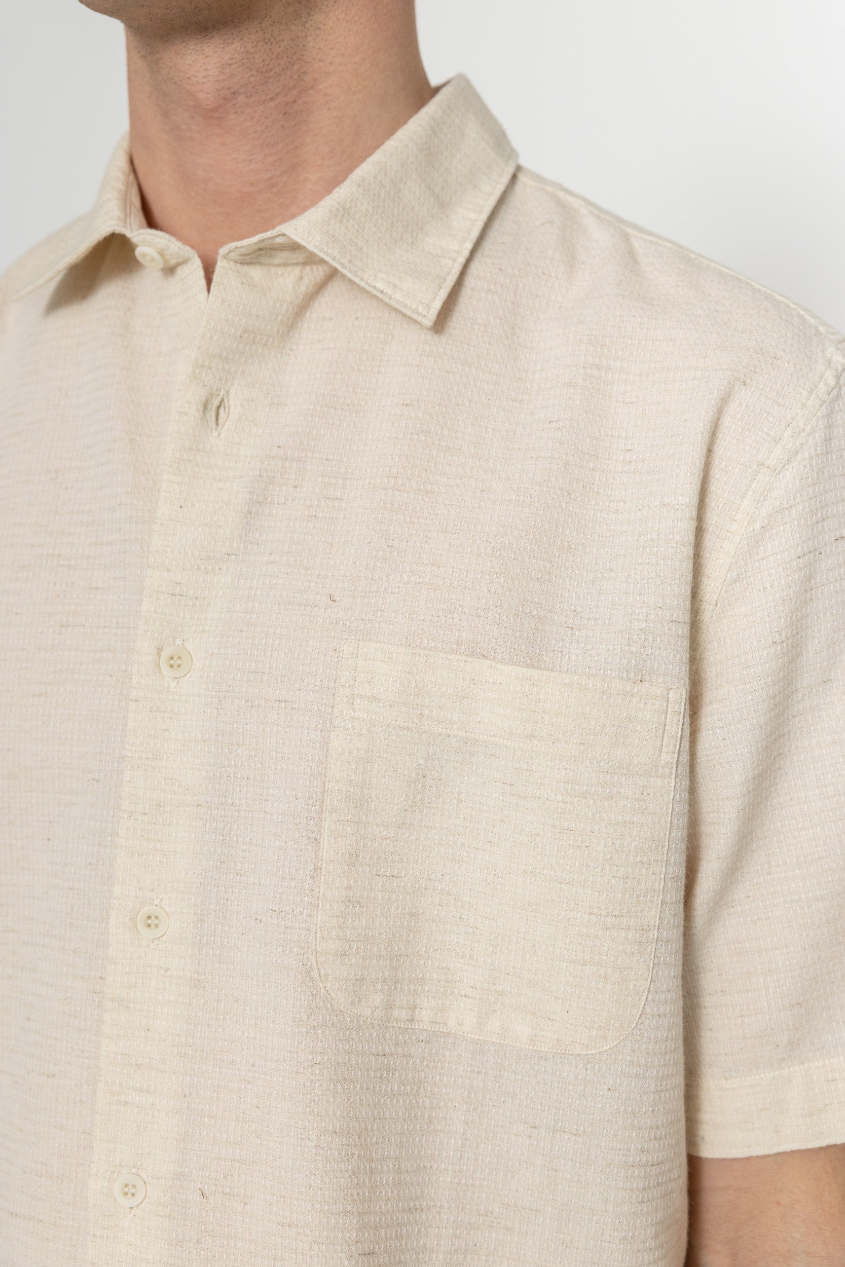 Linen shirt-Ecru