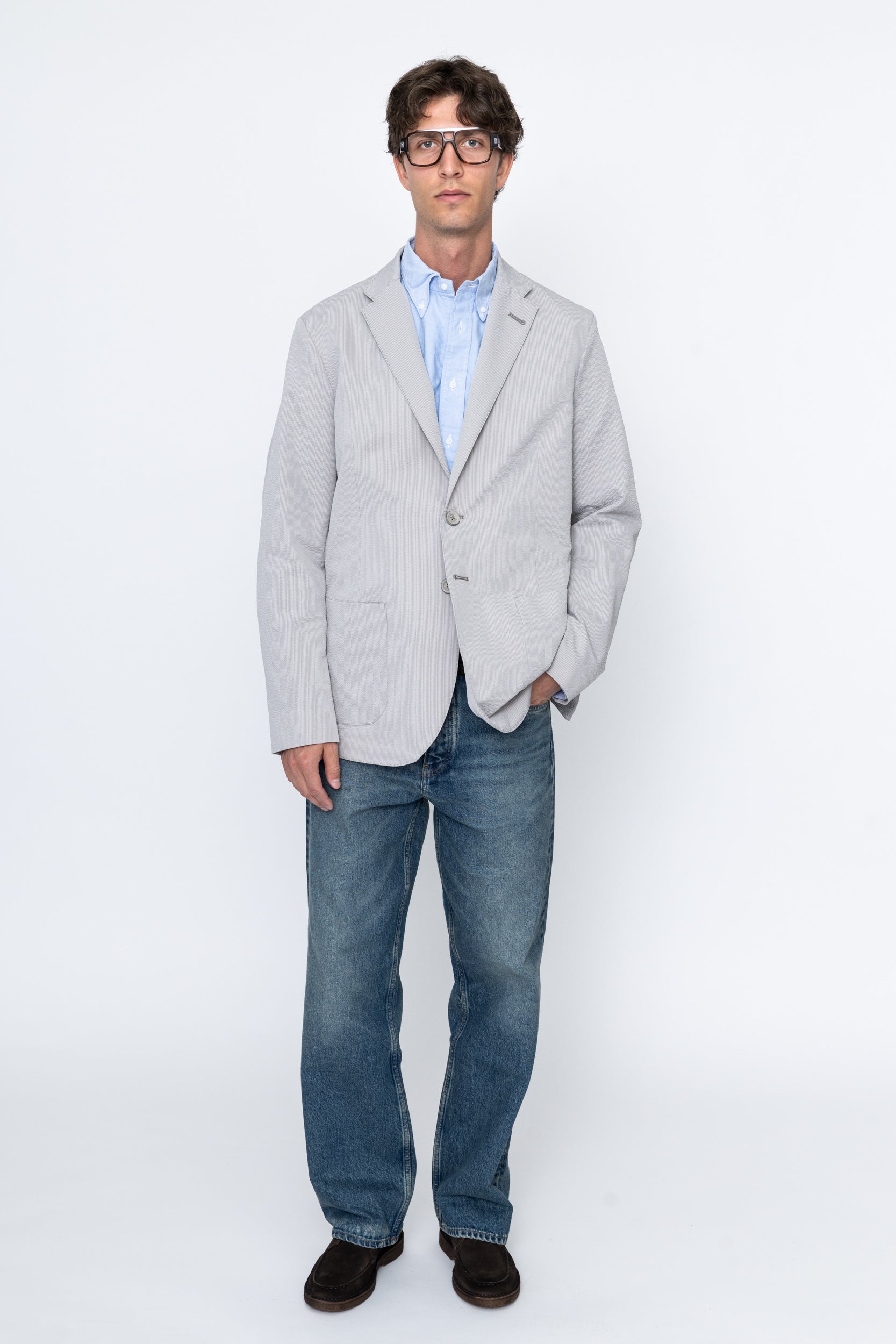 Seersucker 2B Blazer