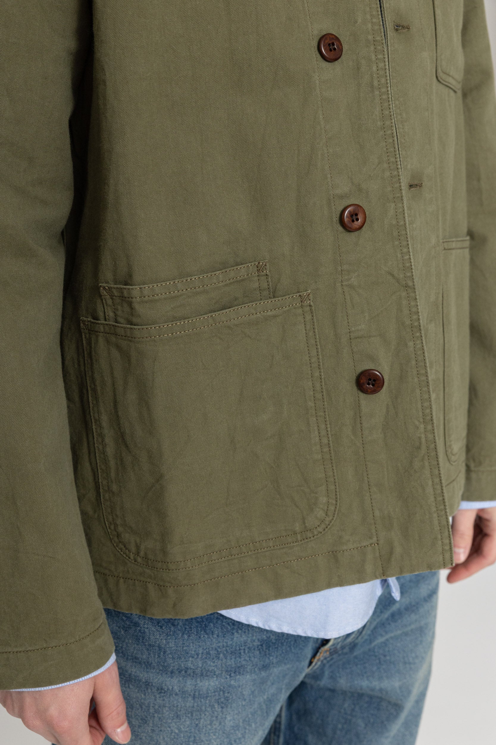twill fatigue jacket
