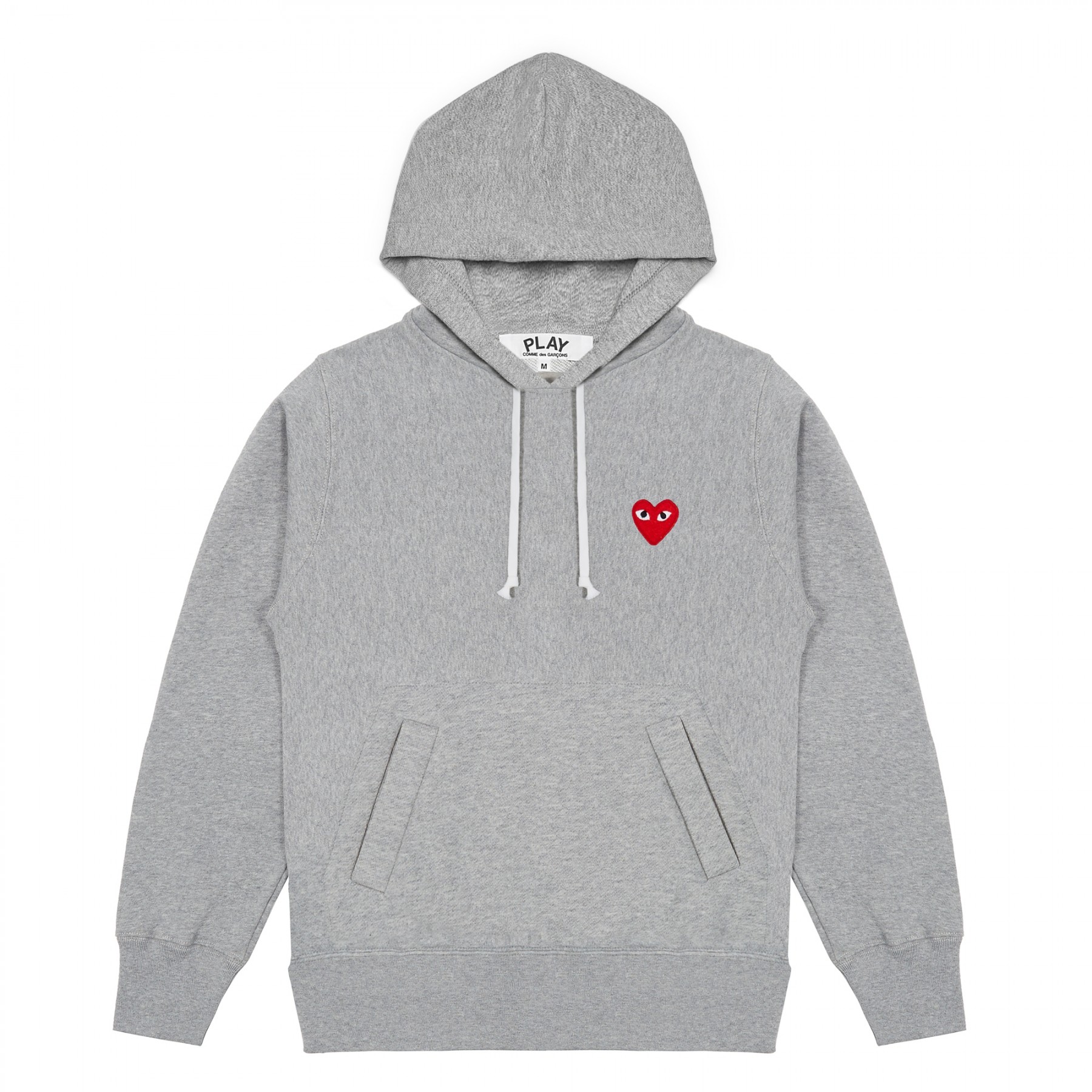 Grey hoodie w. Red Heart - Momentumandfriends